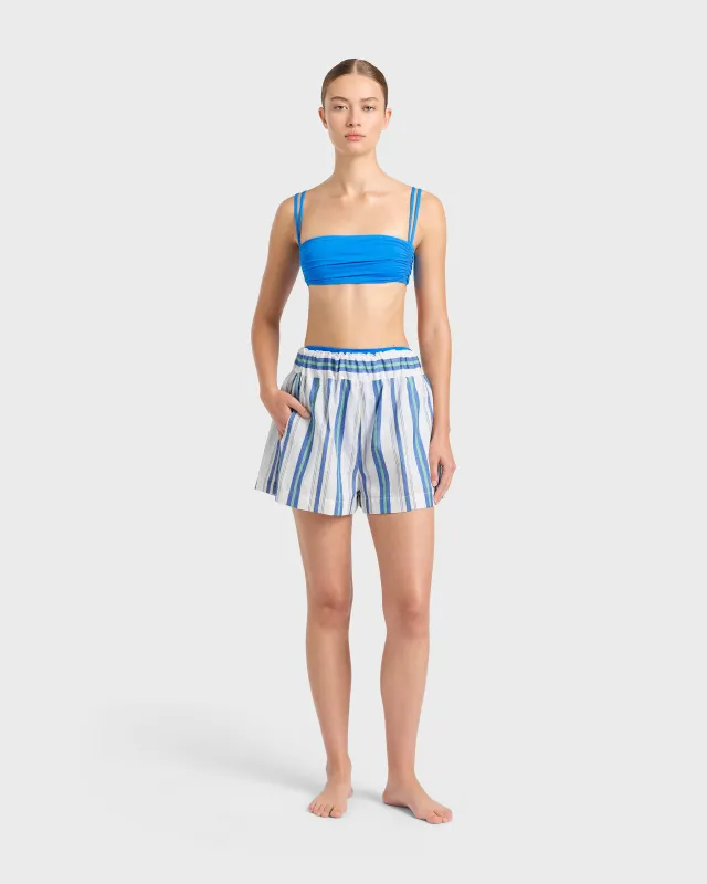 Arezzo Elasticated Short - Lapis made by Bondi Born