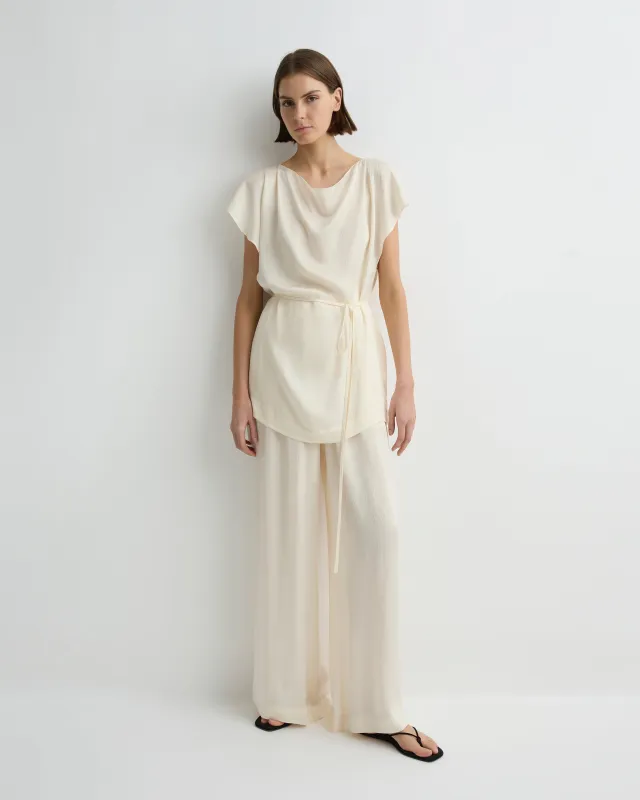 Ardea Split Shoulder Top - Pearl sold by Bondi Born