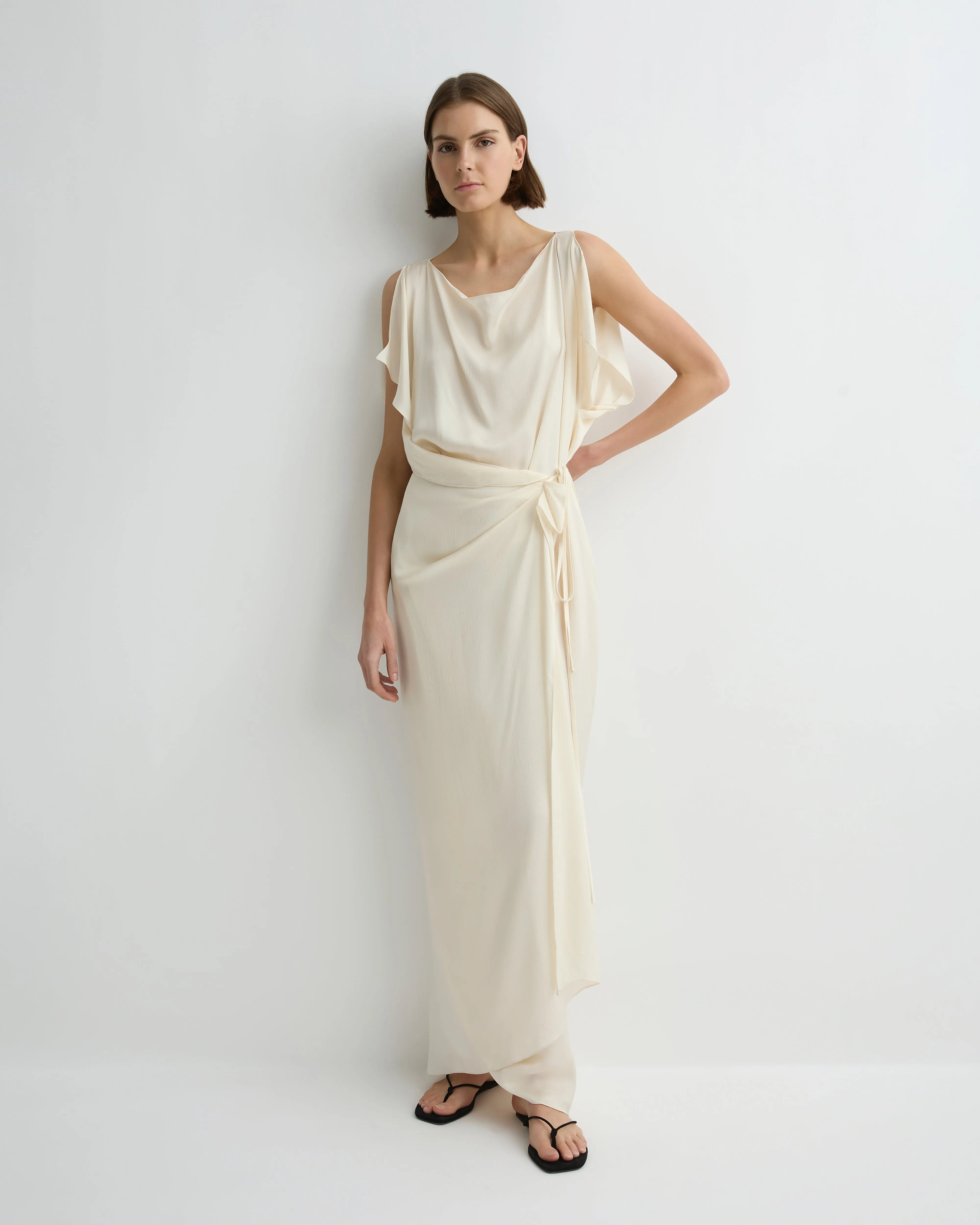 Ardea Wrap Dress - Pearl sold by Bondi Born product image thumbnail 4