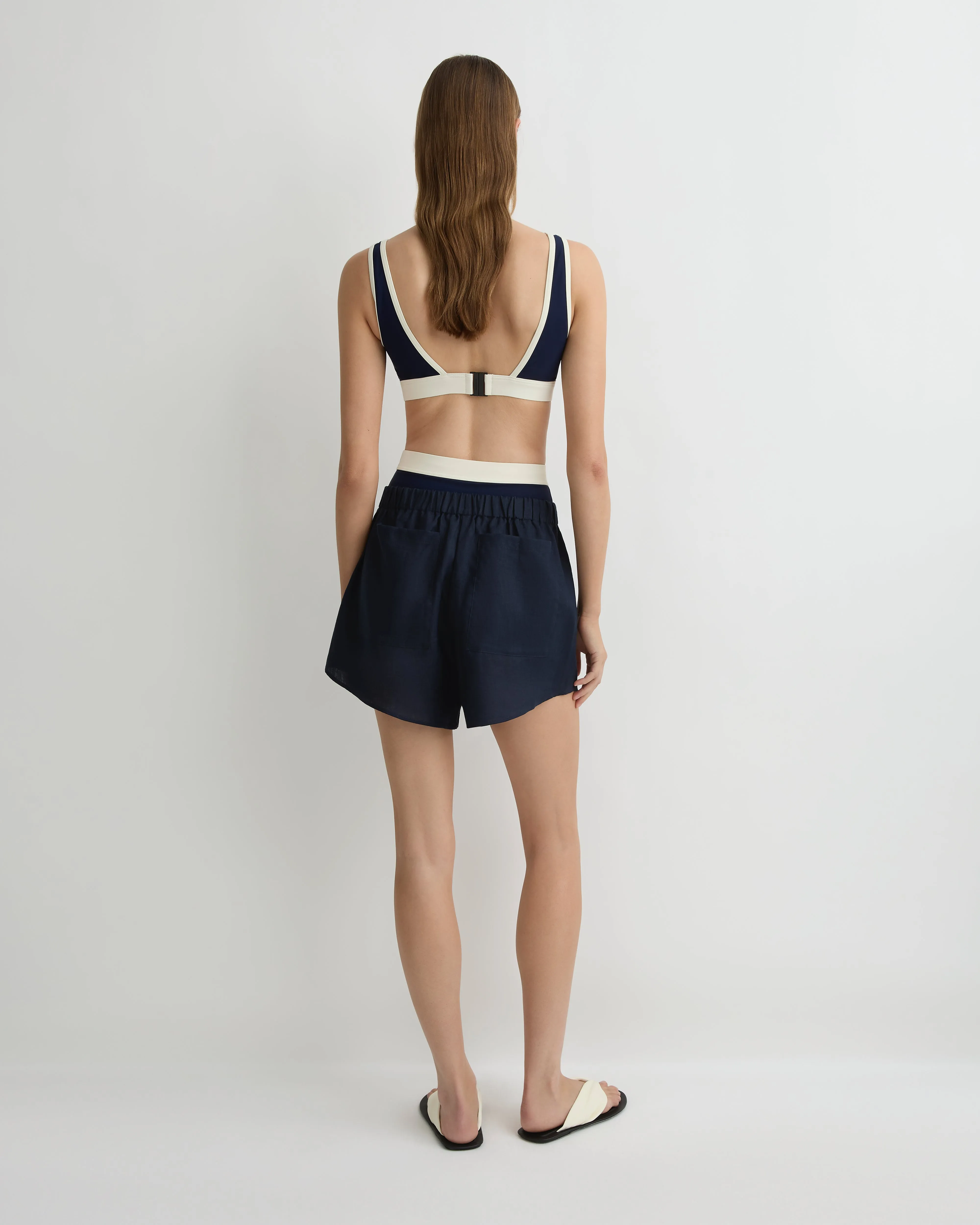 Leiden Shorts - Navy sold by Bondi Born product image thumbnail 4