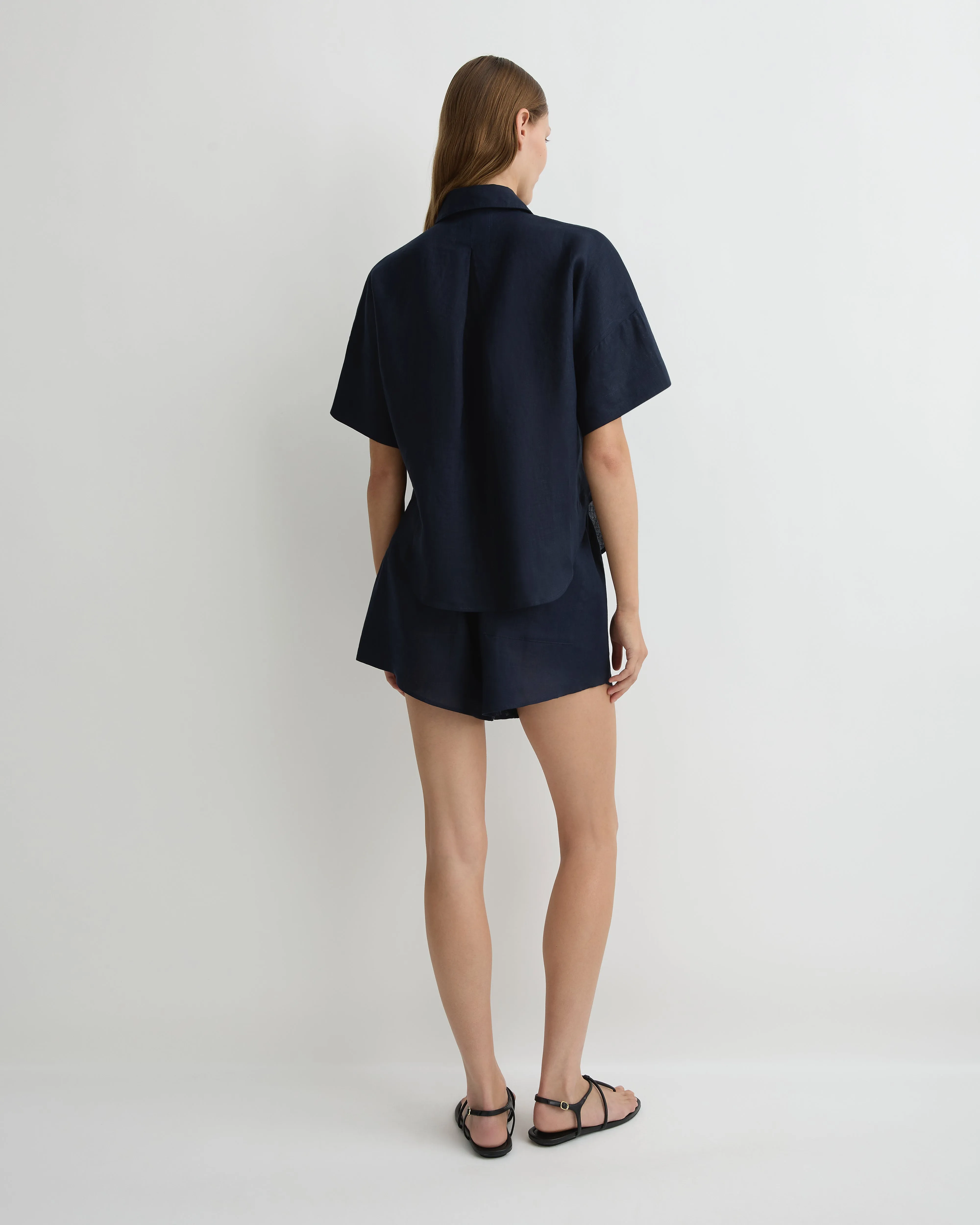 Leiden Shorts - Navy sold by Bondi Born product image thumbnail 3