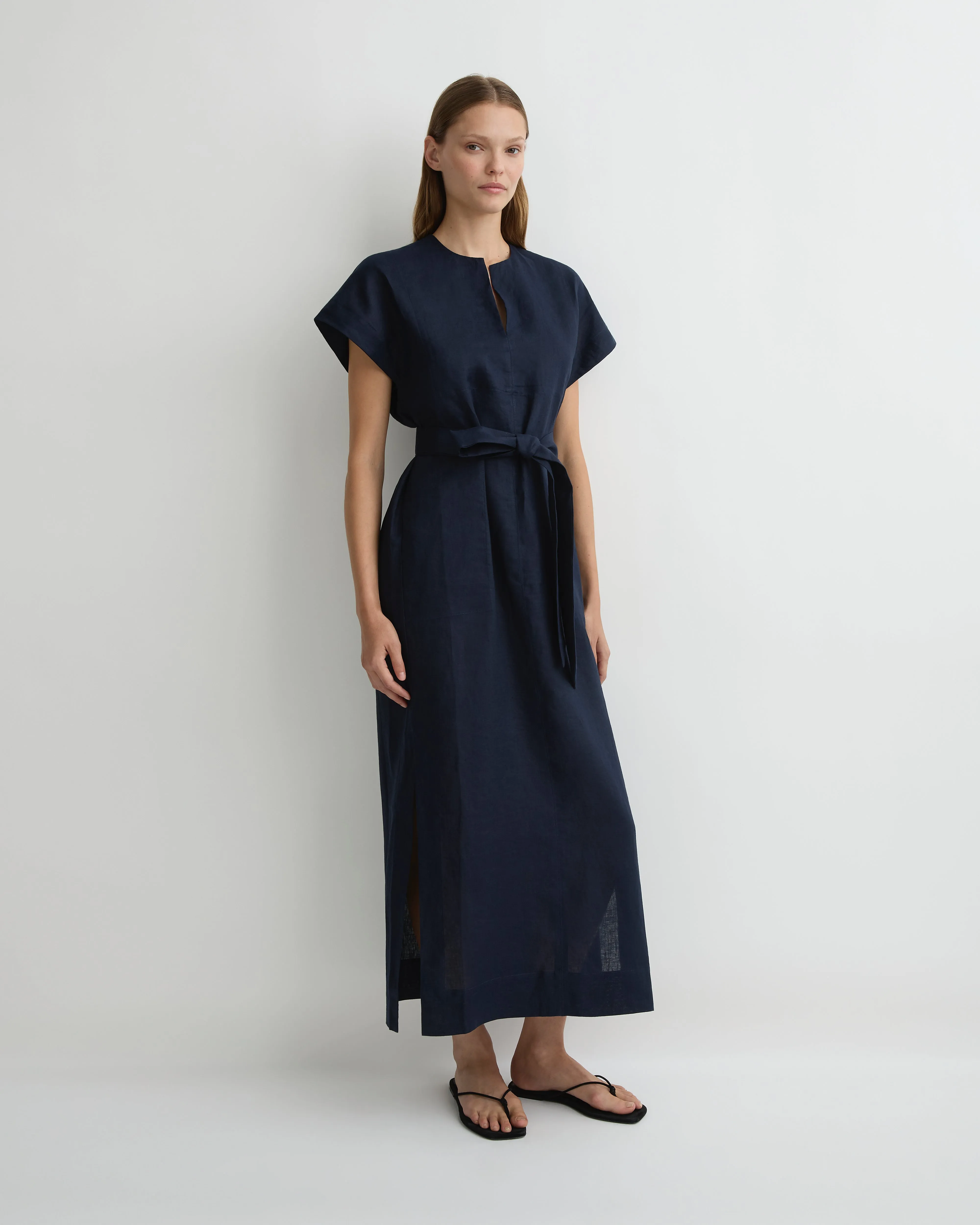 Leiden Universal Tunic Dress - Navy sold by Bondi Born product image thumbnail 2