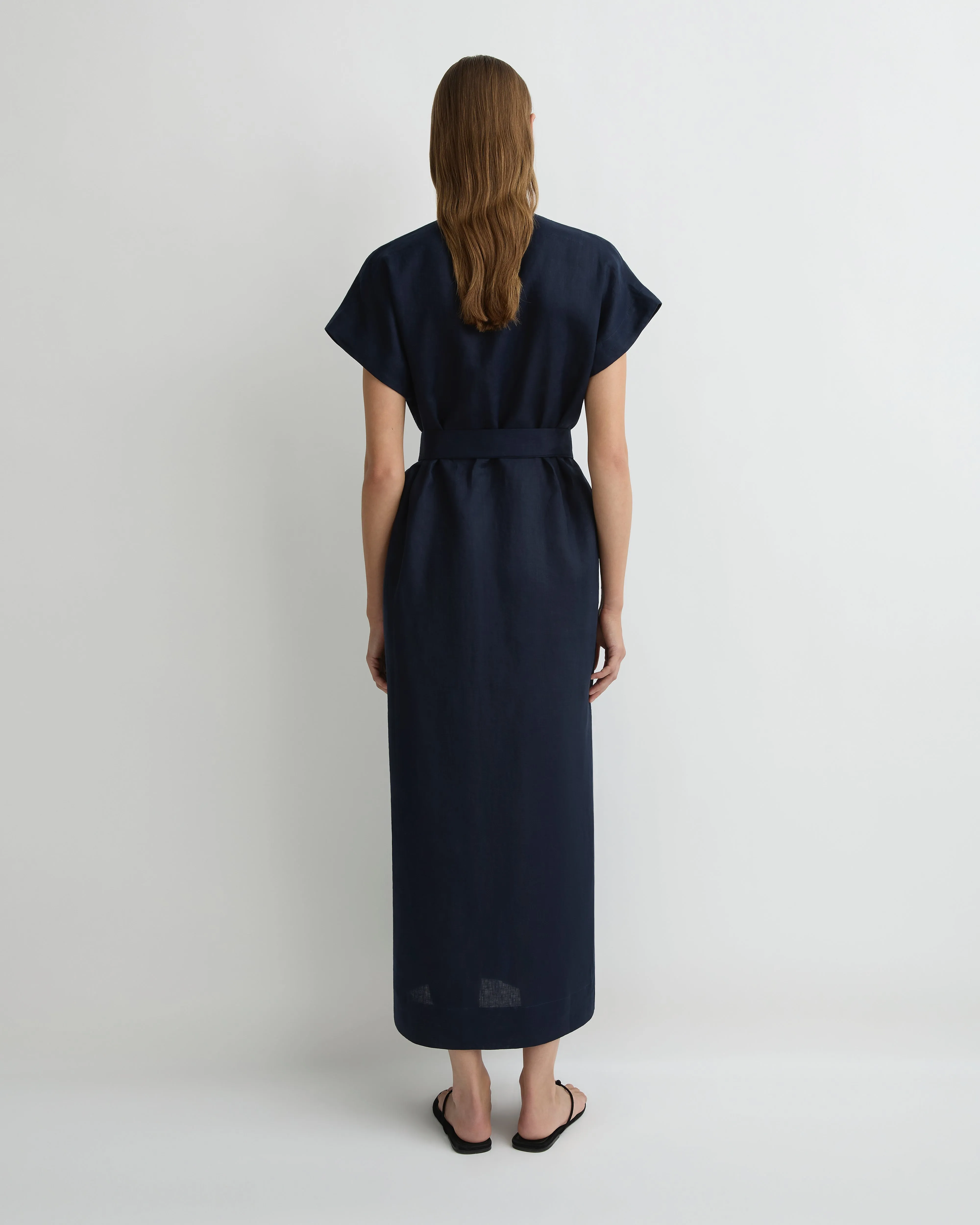 Leiden Universal Tunic Dress - Navy sold by Bondi Born product image thumbnail 3