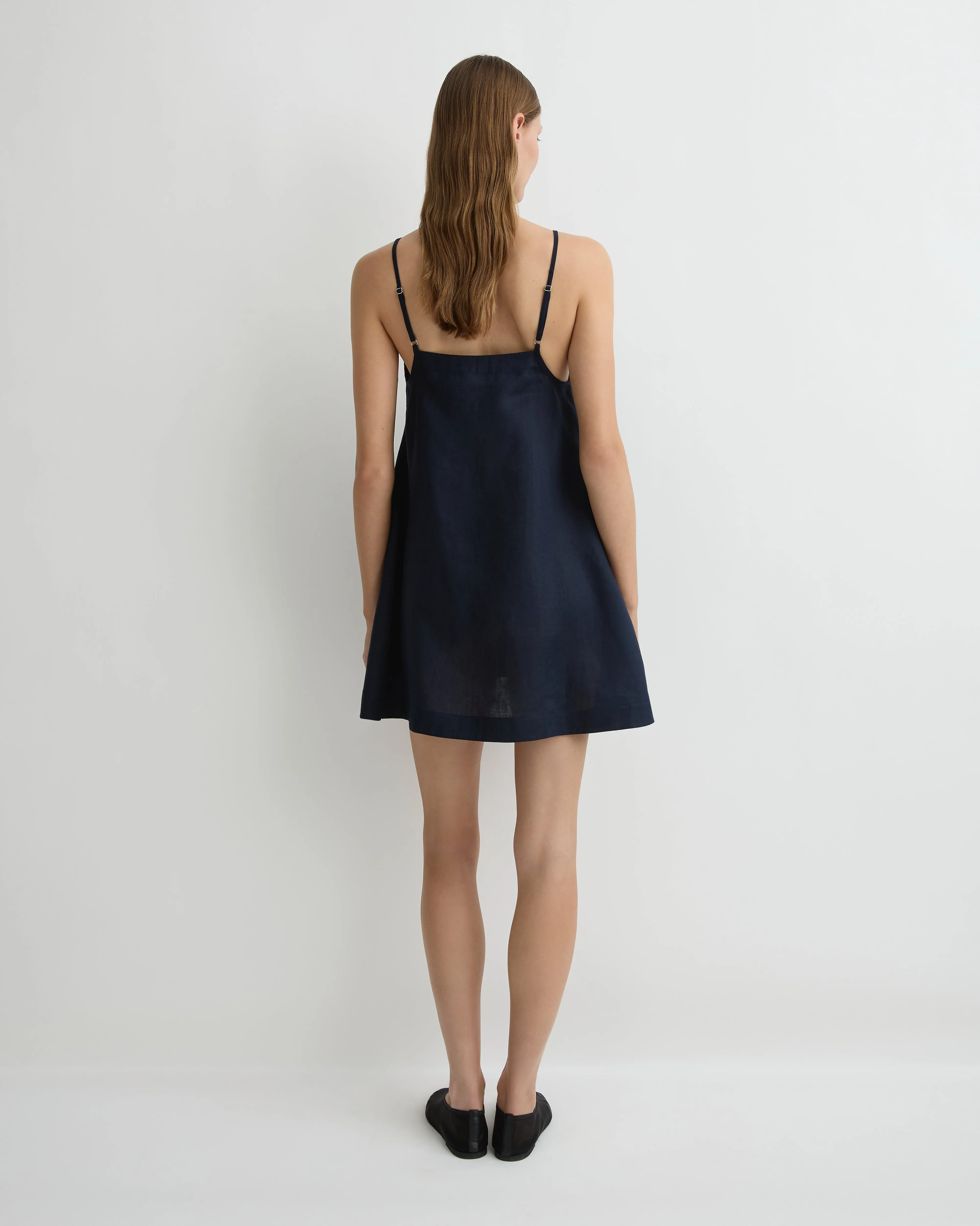 Leiden Flared Mini Dress - Navy sold by Bondi Born product image thumbnail 3