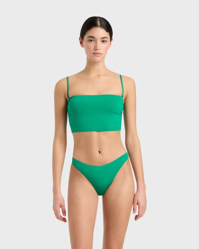 Sandy Bikini Top - Emerald sold by Bondi Born