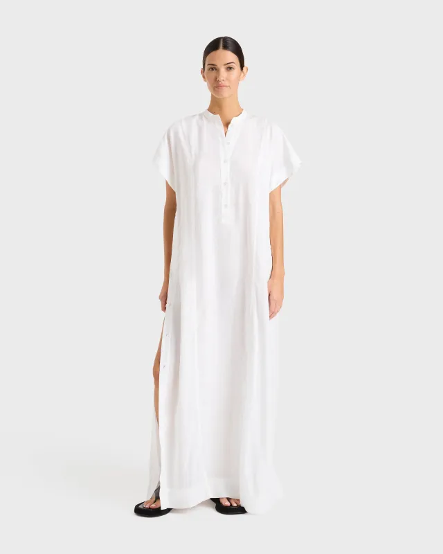 Leiden Caftan Dress - White sold by Bondi Born