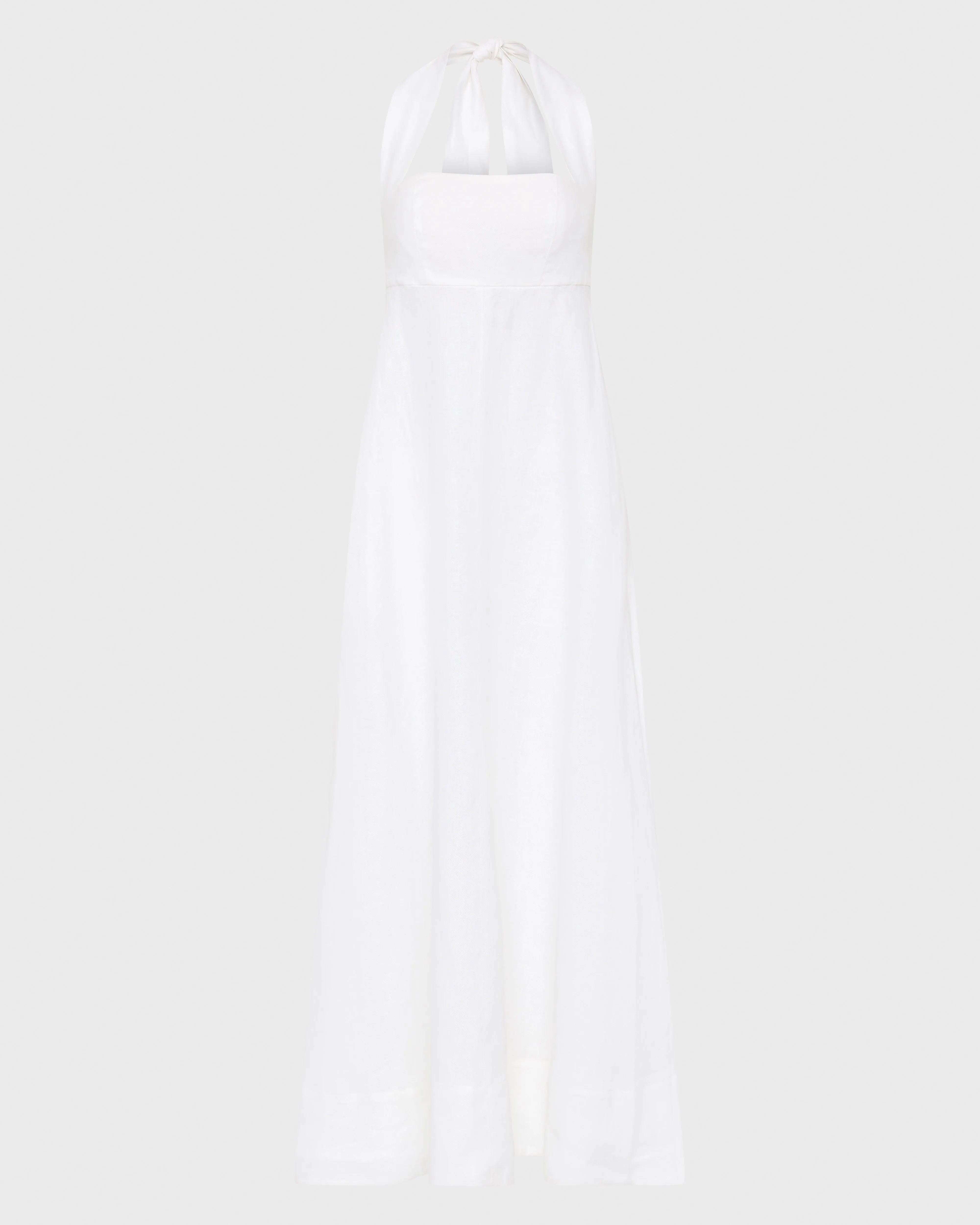 Delphi Halter Maxi Dress - White sold by Bondi Born product image thumbnail 4