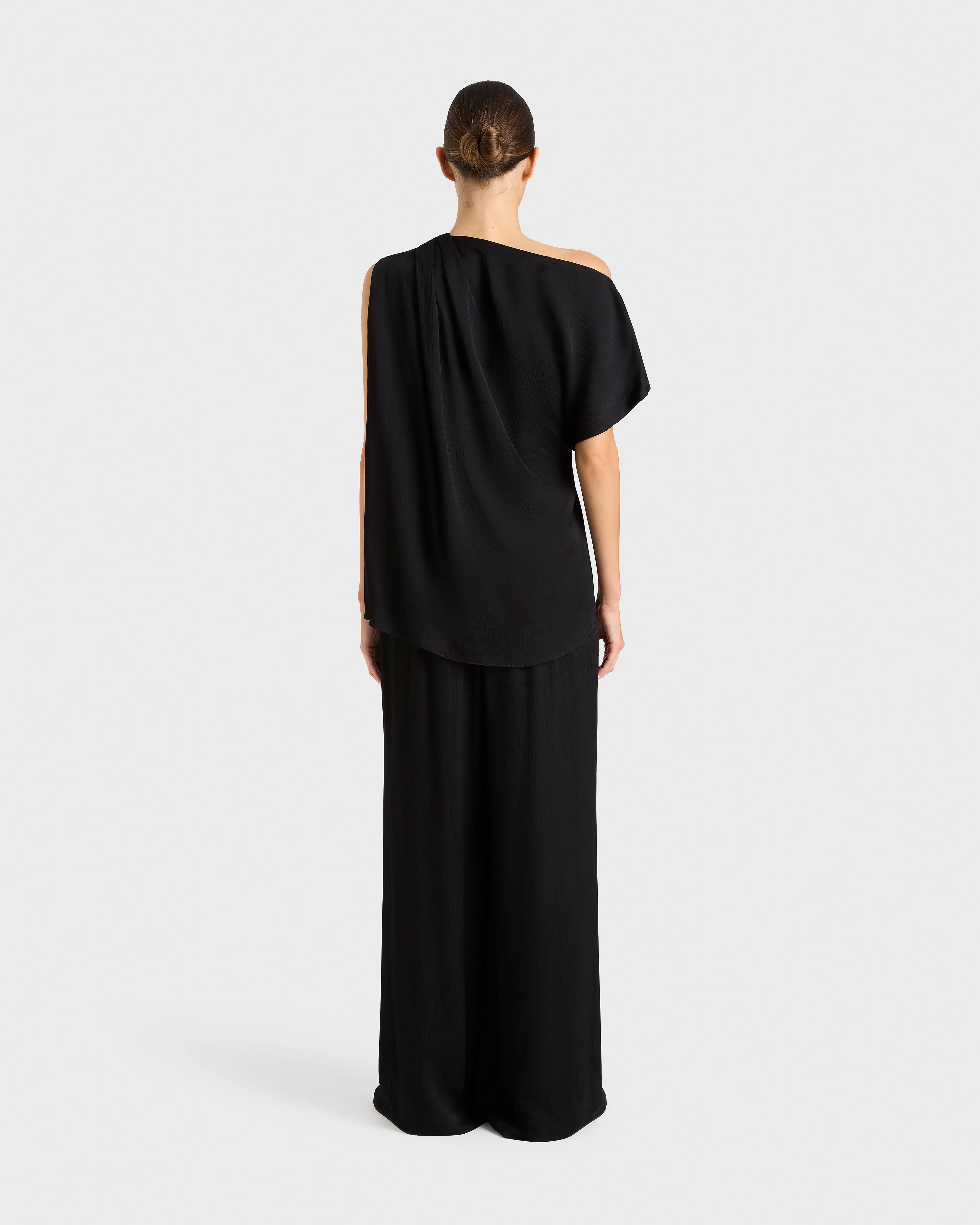 Ardea Draped One Shoulder Top - Black sold by Bondi Born product image thumbnail 2