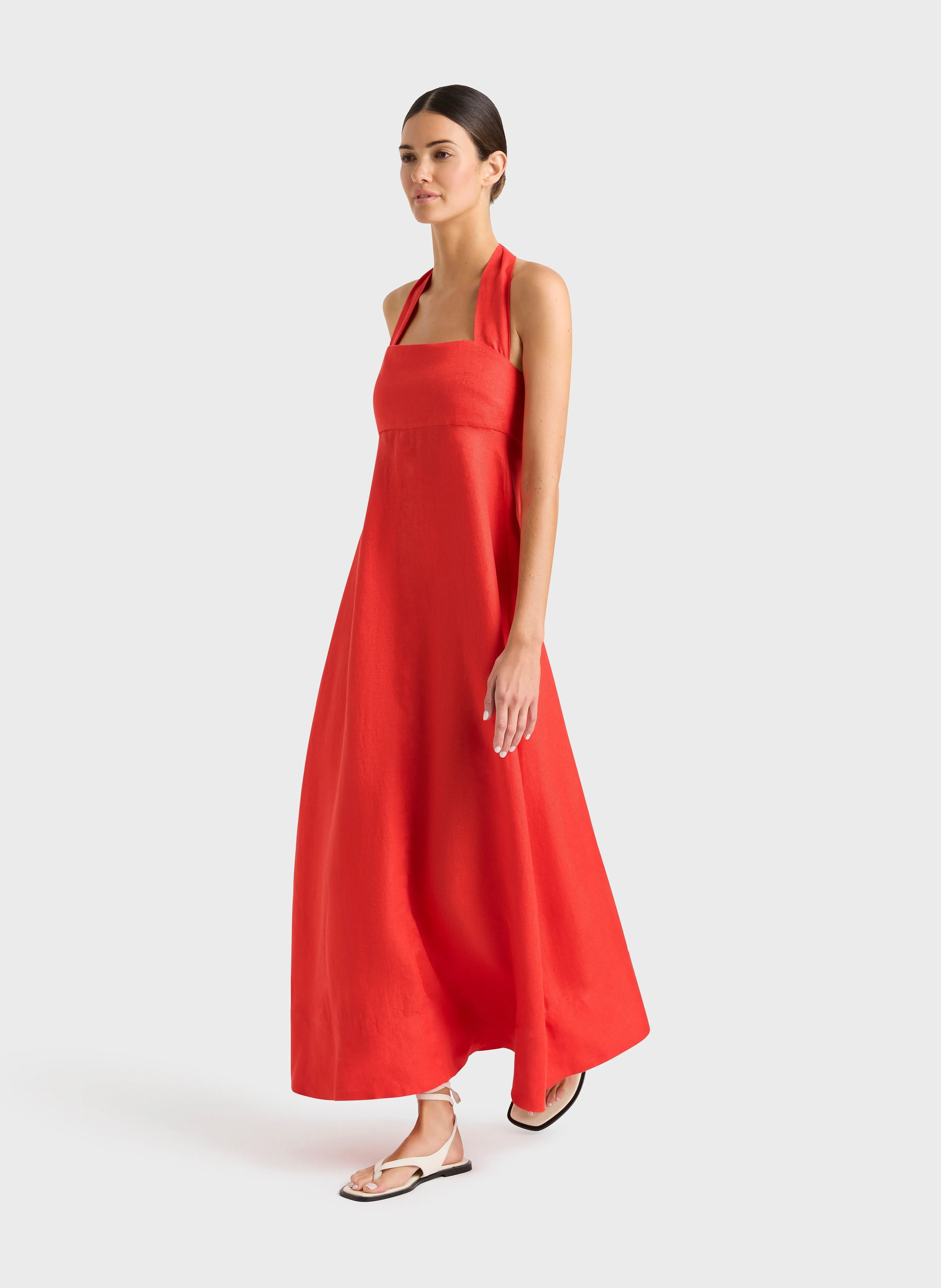 Delphi Halter Maxi Dress - Scarlet sold by Bondi Born product image thumbnail 2