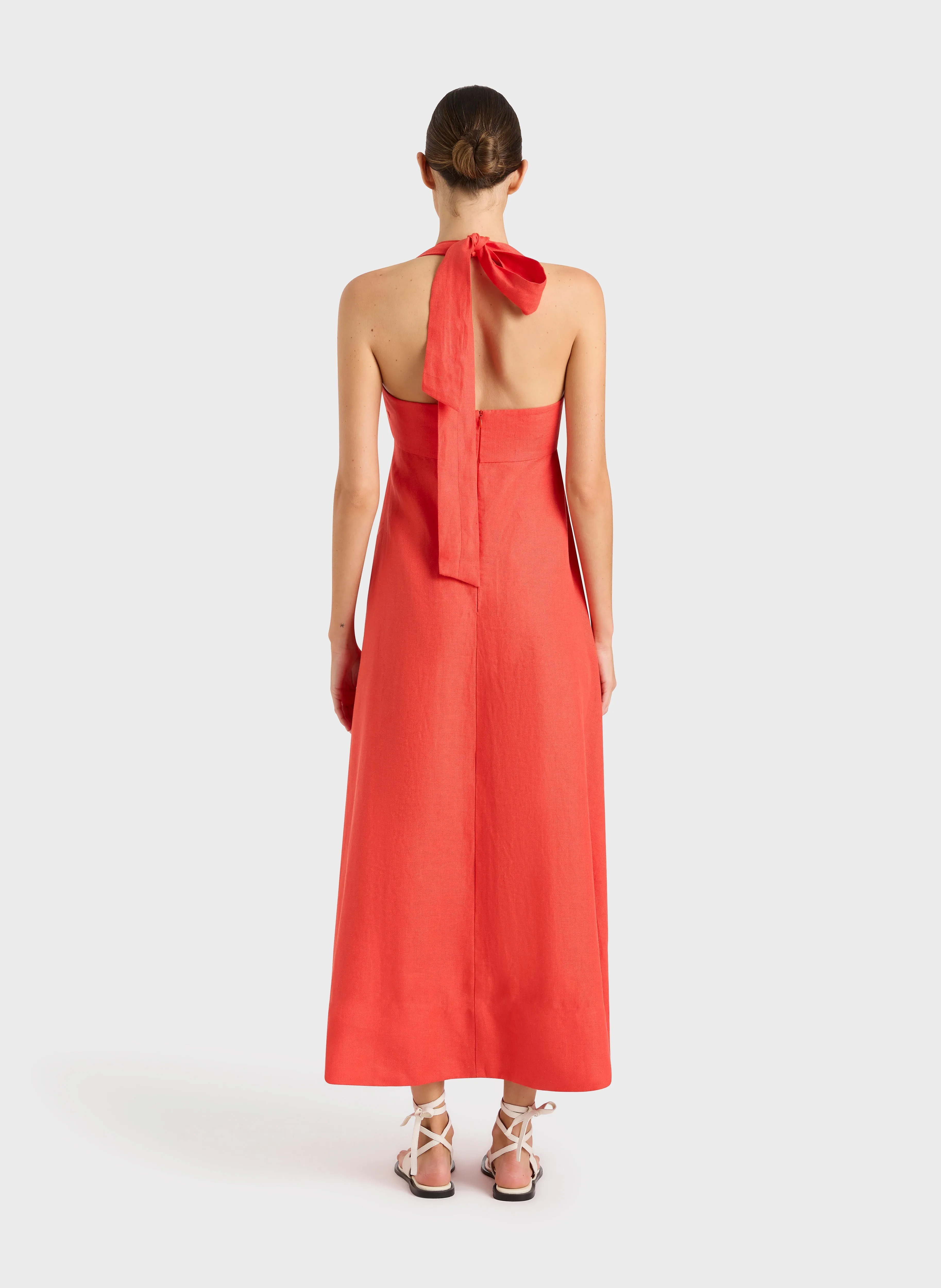 Delphi Halter Maxi Dress - Scarlet sold by Bondi Born product image thumbnail 3