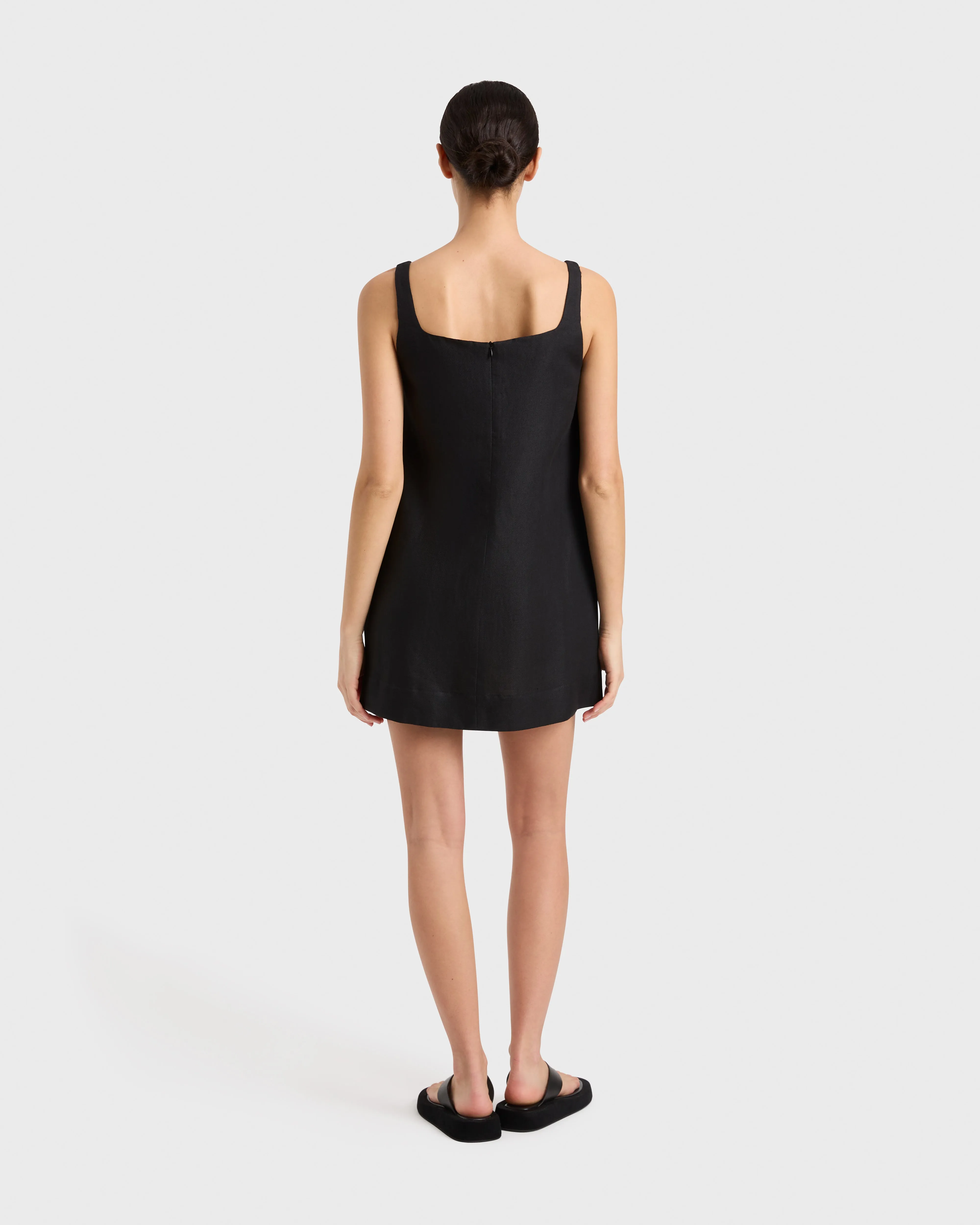 Delphi A-line Mini Dress - Black sold by Bondi Born product image thumbnail 3