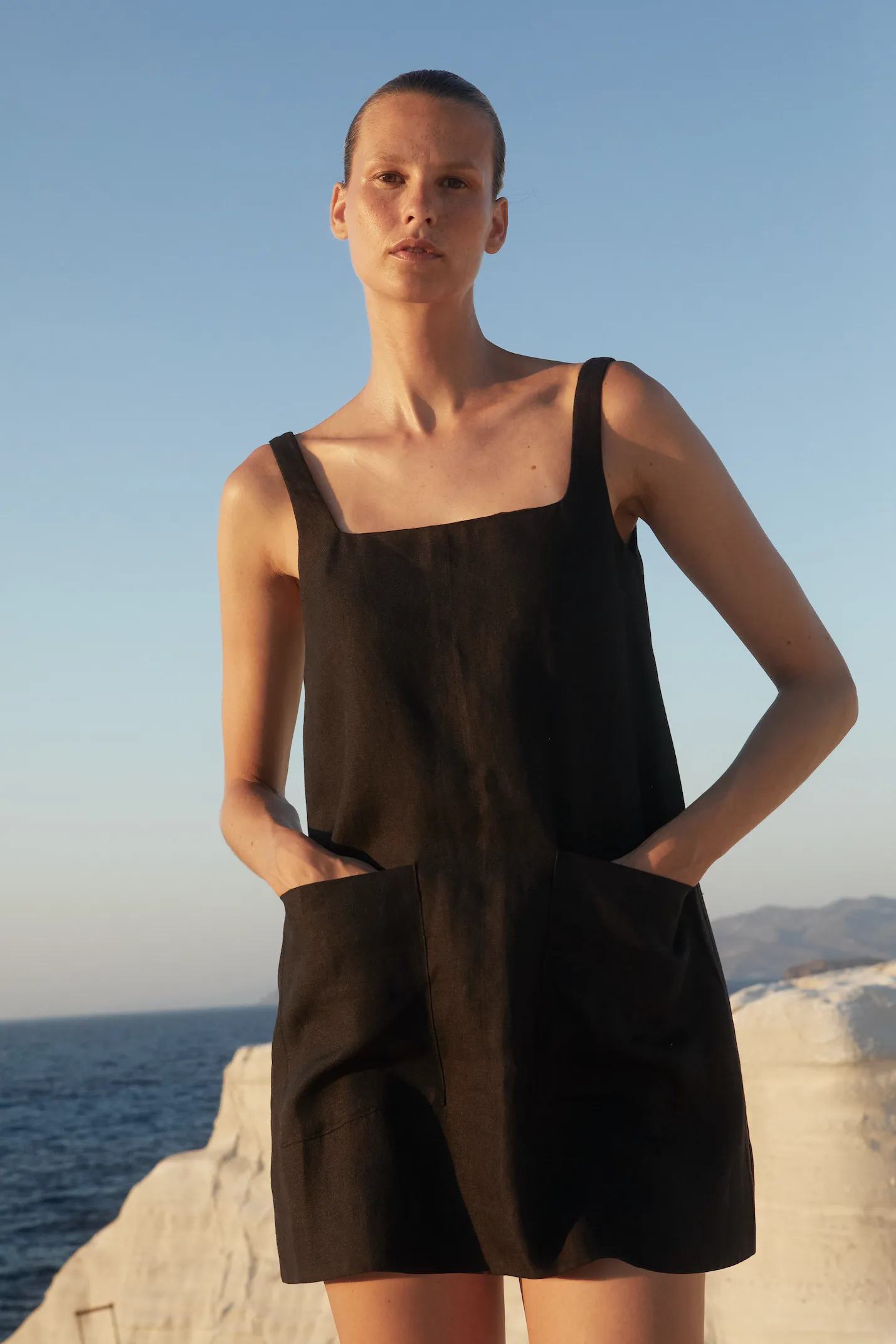 Delphi A-line Mini Dress - Black sold by Bondi Born product image thumbnail 2