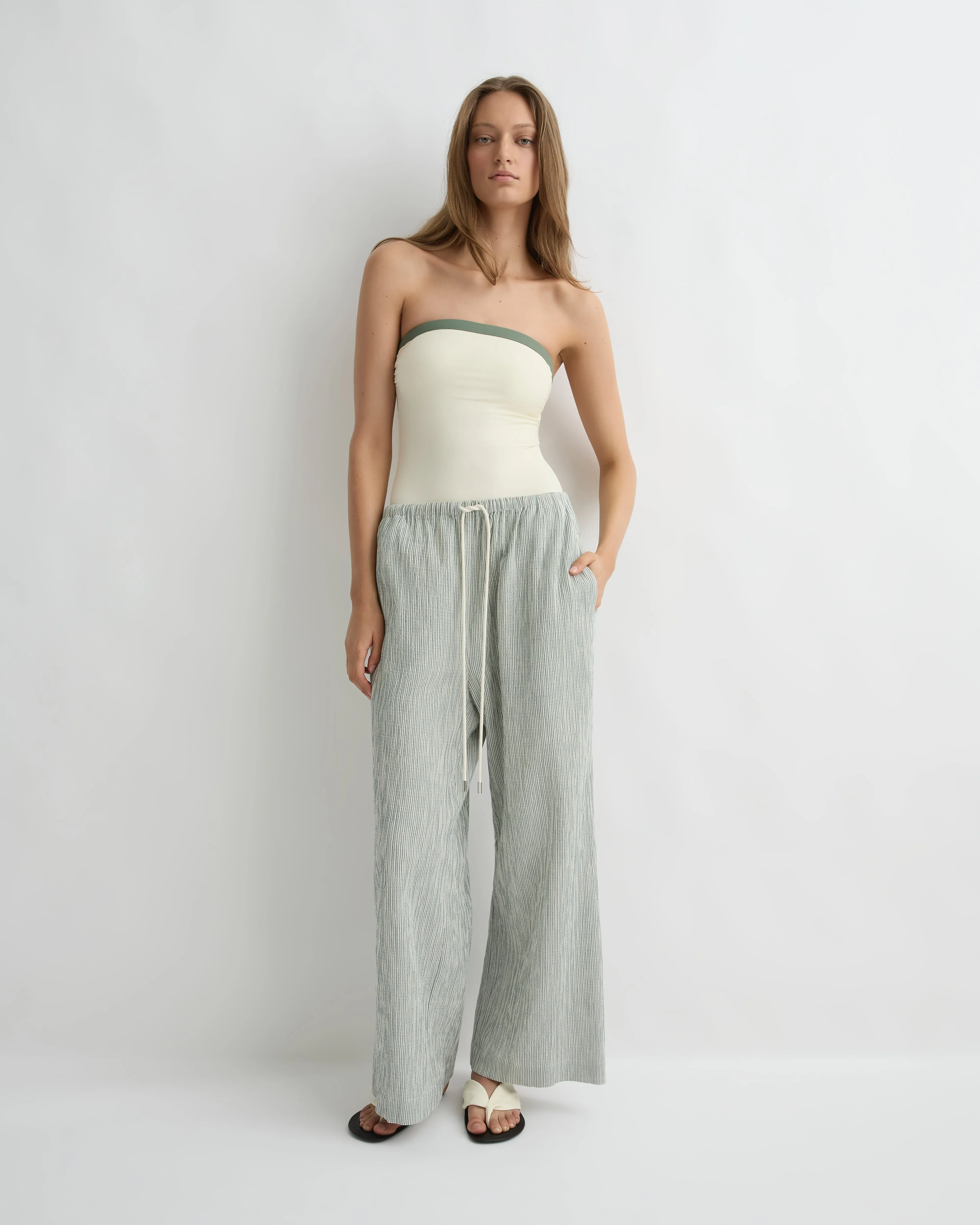 Finn Drawstring Pant - Leaf sold by Bondi Born