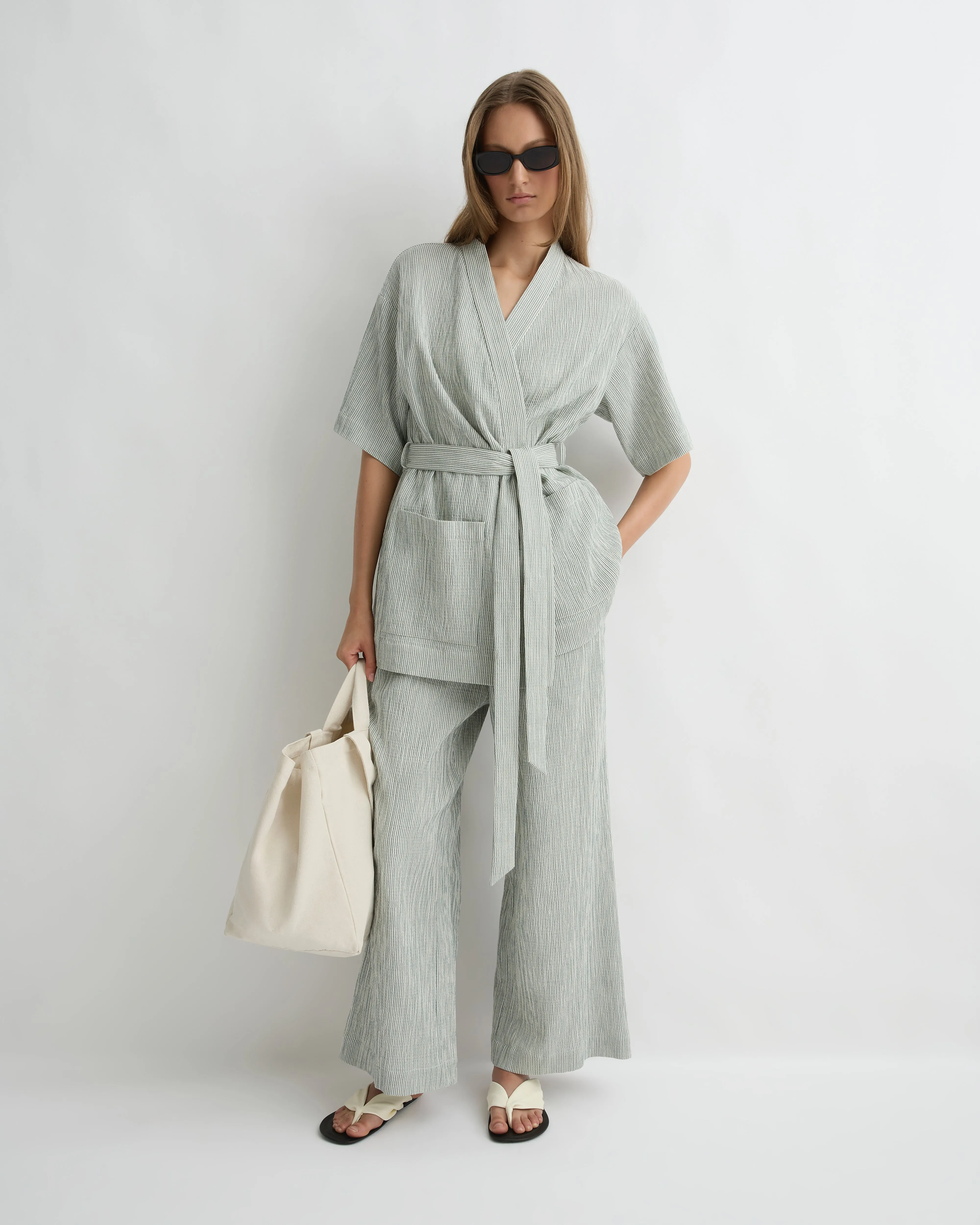 Finn Drawstring Pant - Leaf sold by Bondi Born product image thumbnail 4