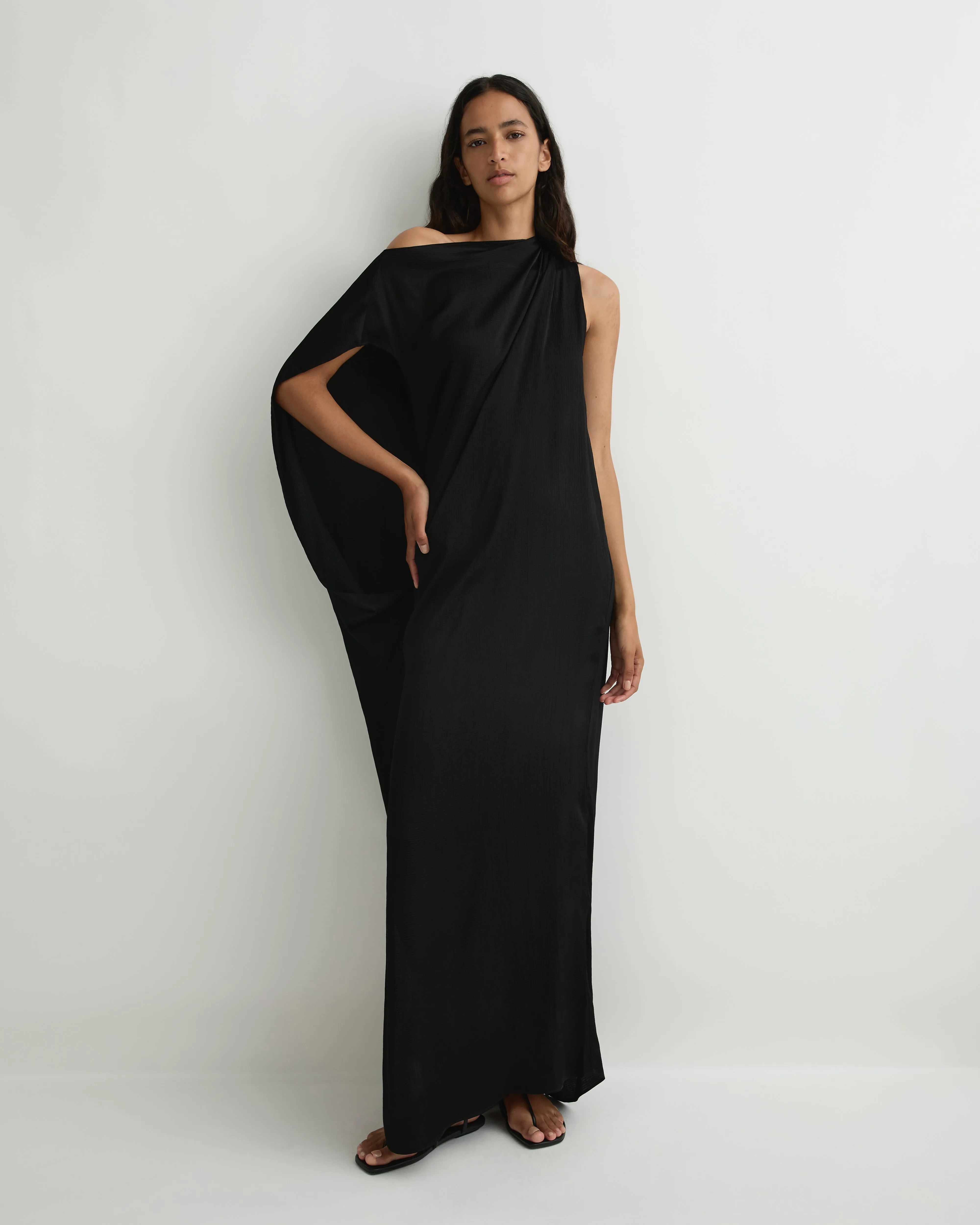 Ardea Asymmetric Maxi Dress - Black sold by Bondi Born