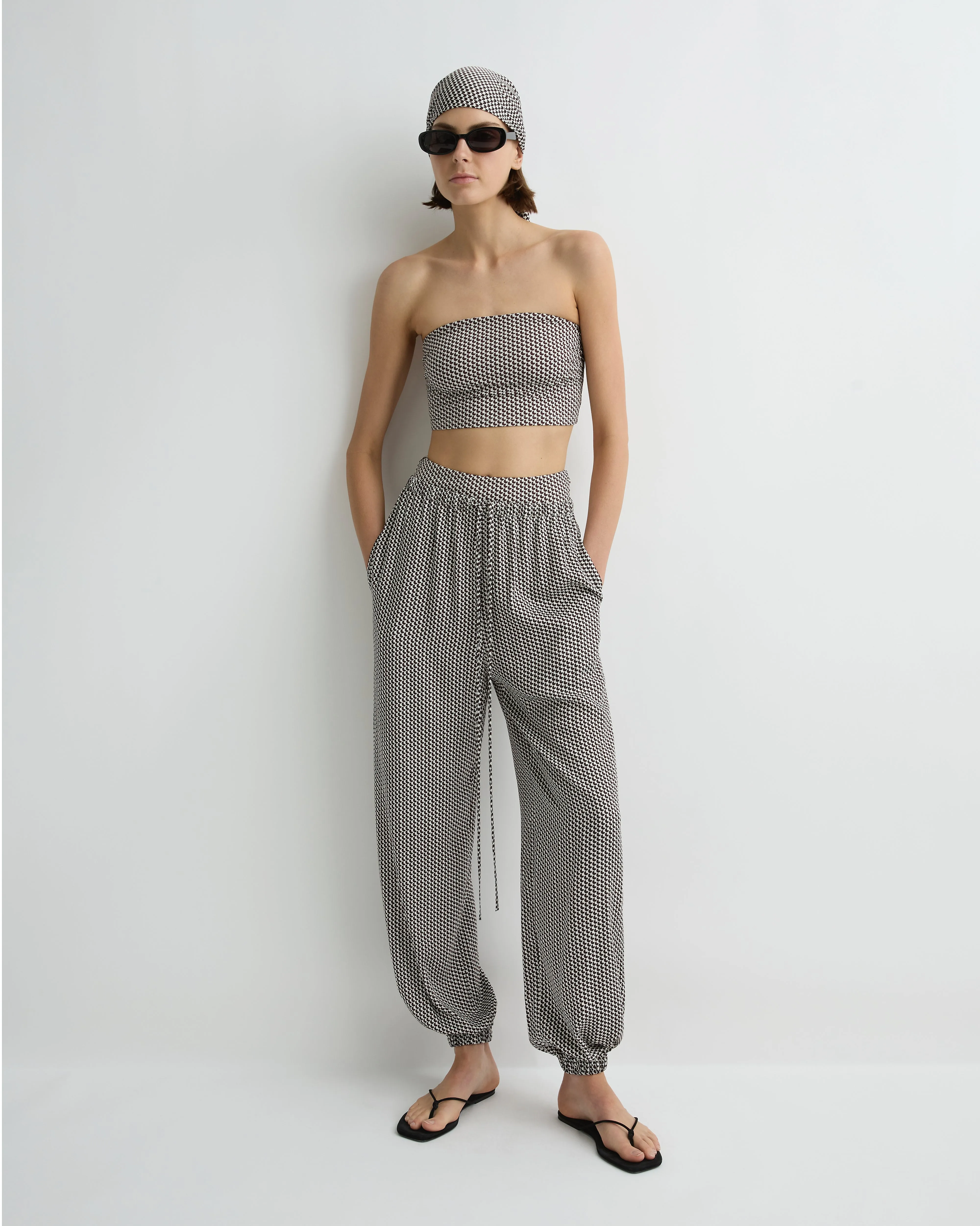 Salema Balloon Pant - Mocha Dot sold by Bondi Born product image thumbnail 3