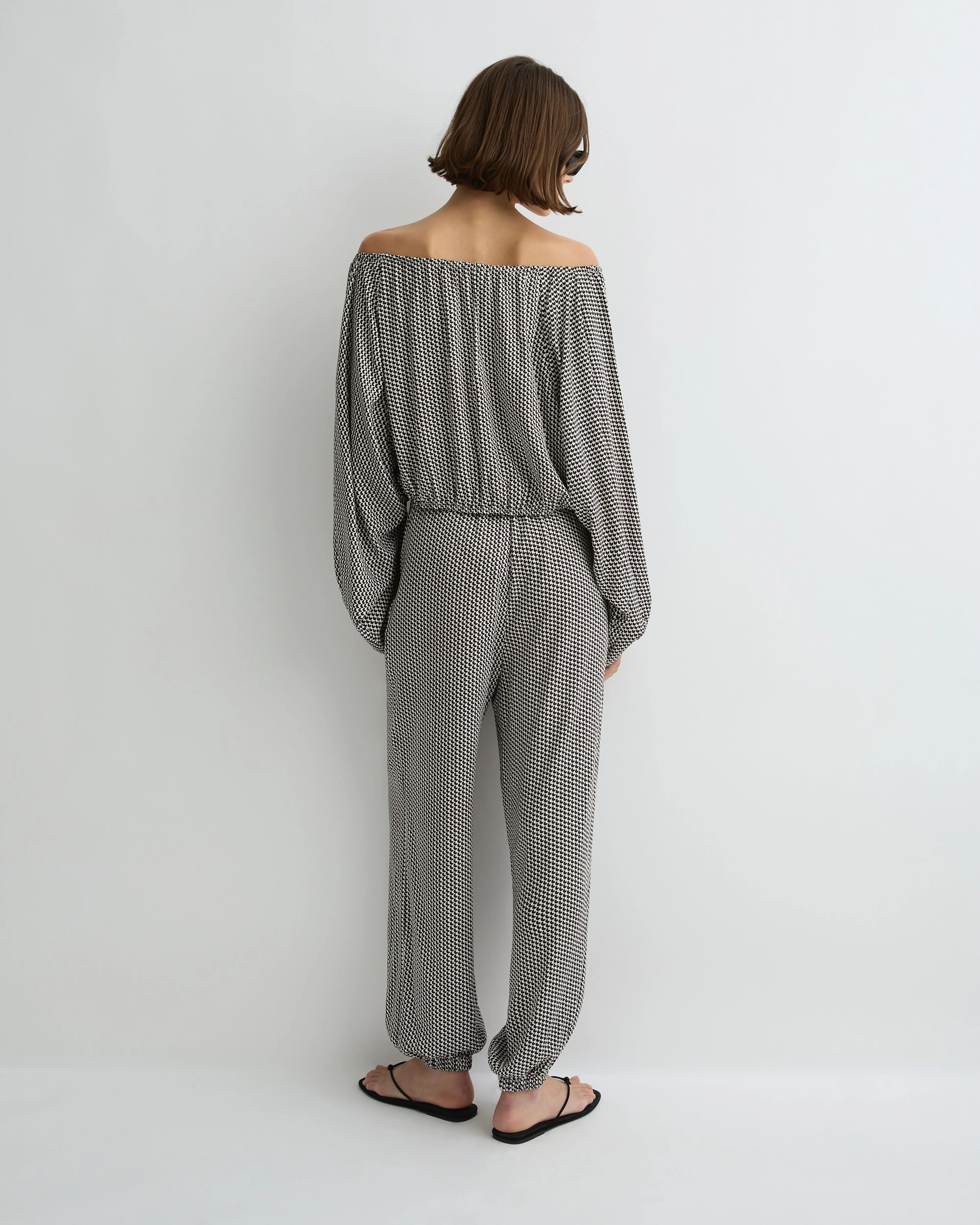 Salema Balloon Pant - Mocha Dot sold by Bondi Born product image thumbnail 4