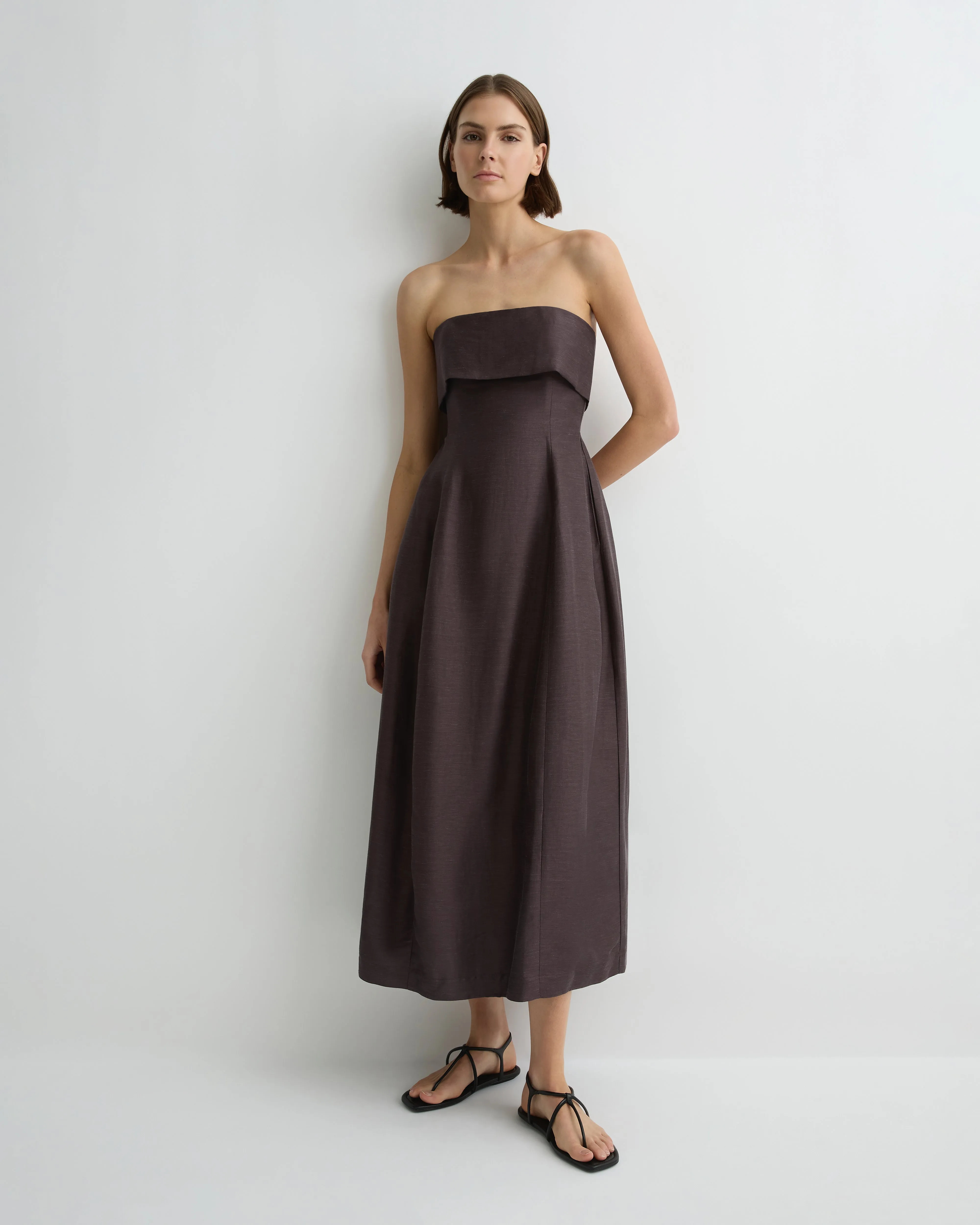 Bormio Bandeau Maxi Dress - Mocha sold by Bondi Born