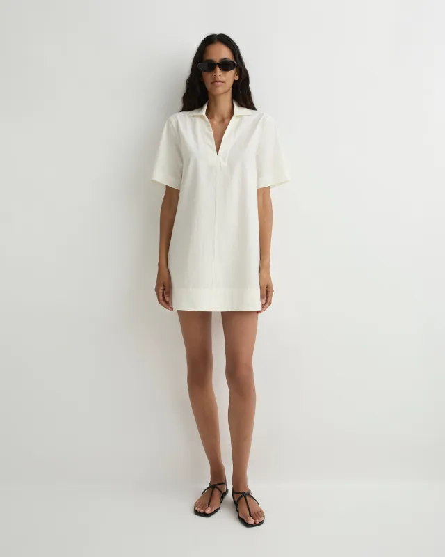 Kyoto Short Sleeve Mini Dress - Natural made by Bondi Born