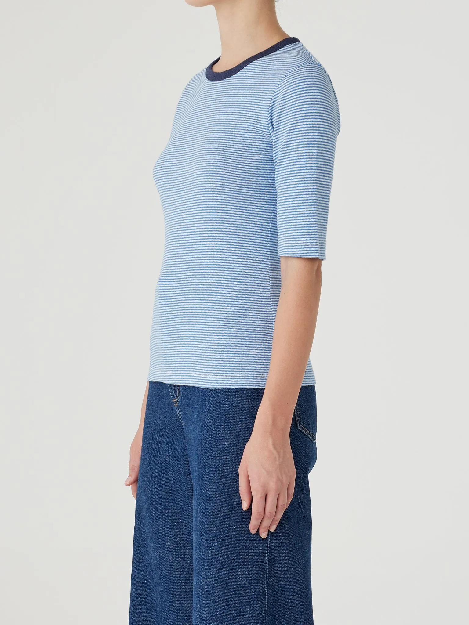 Brigitte Tee Marine Stripe sold by Nobody Denim product image thumbnail 2