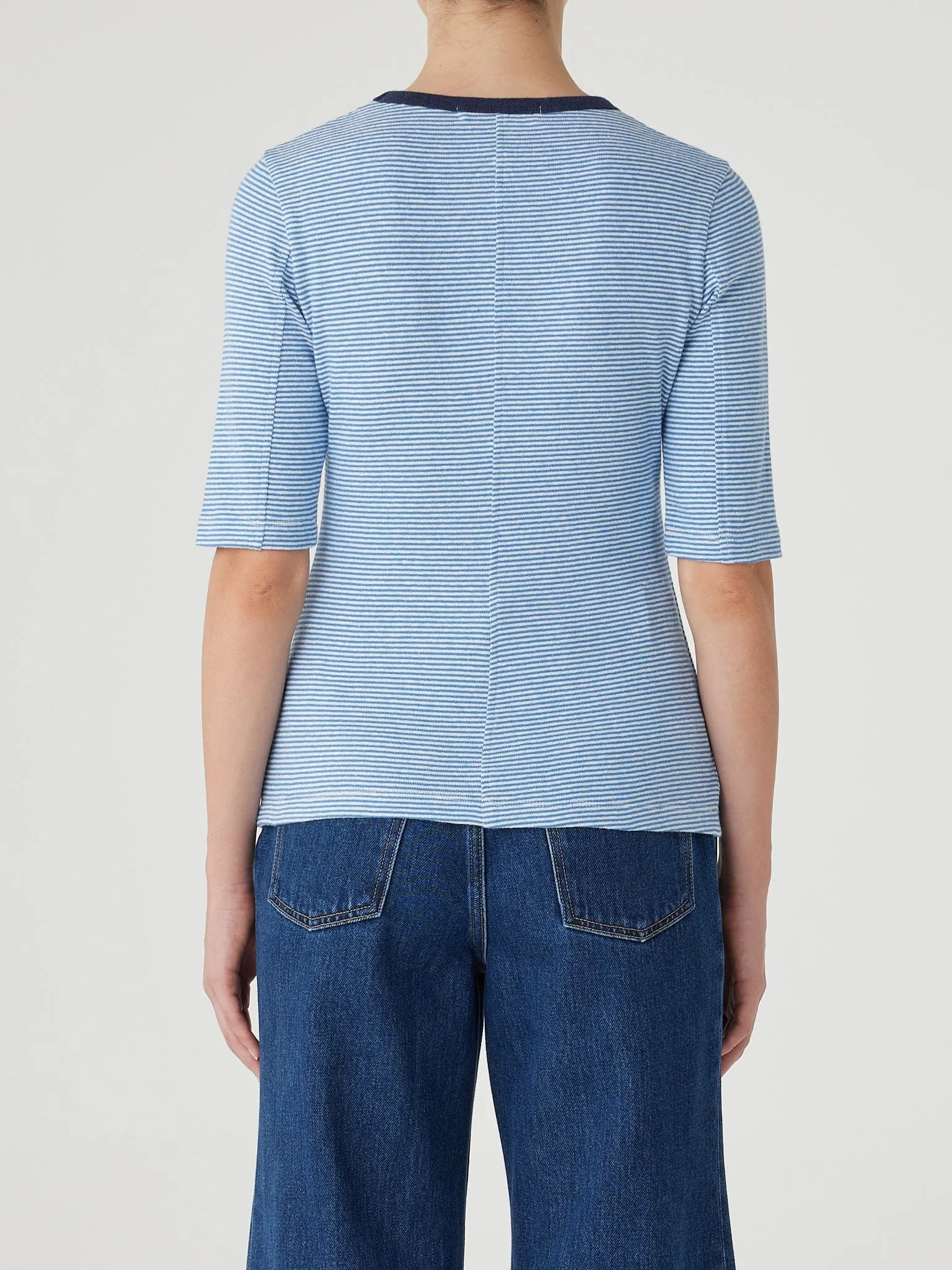 Brigitte Tee Marine Stripe sold by Nobody Denim product image thumbnail 3