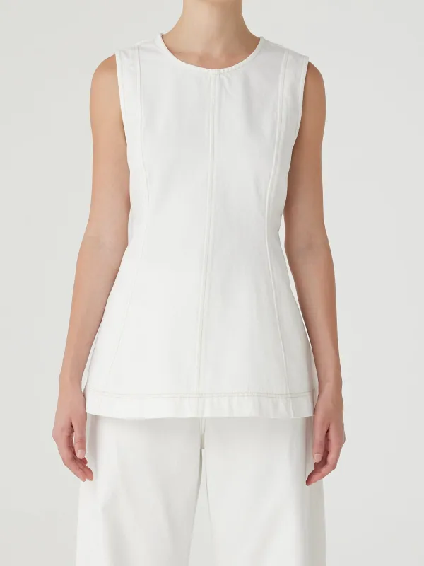 Lucille Top White sold by Nobody Denim