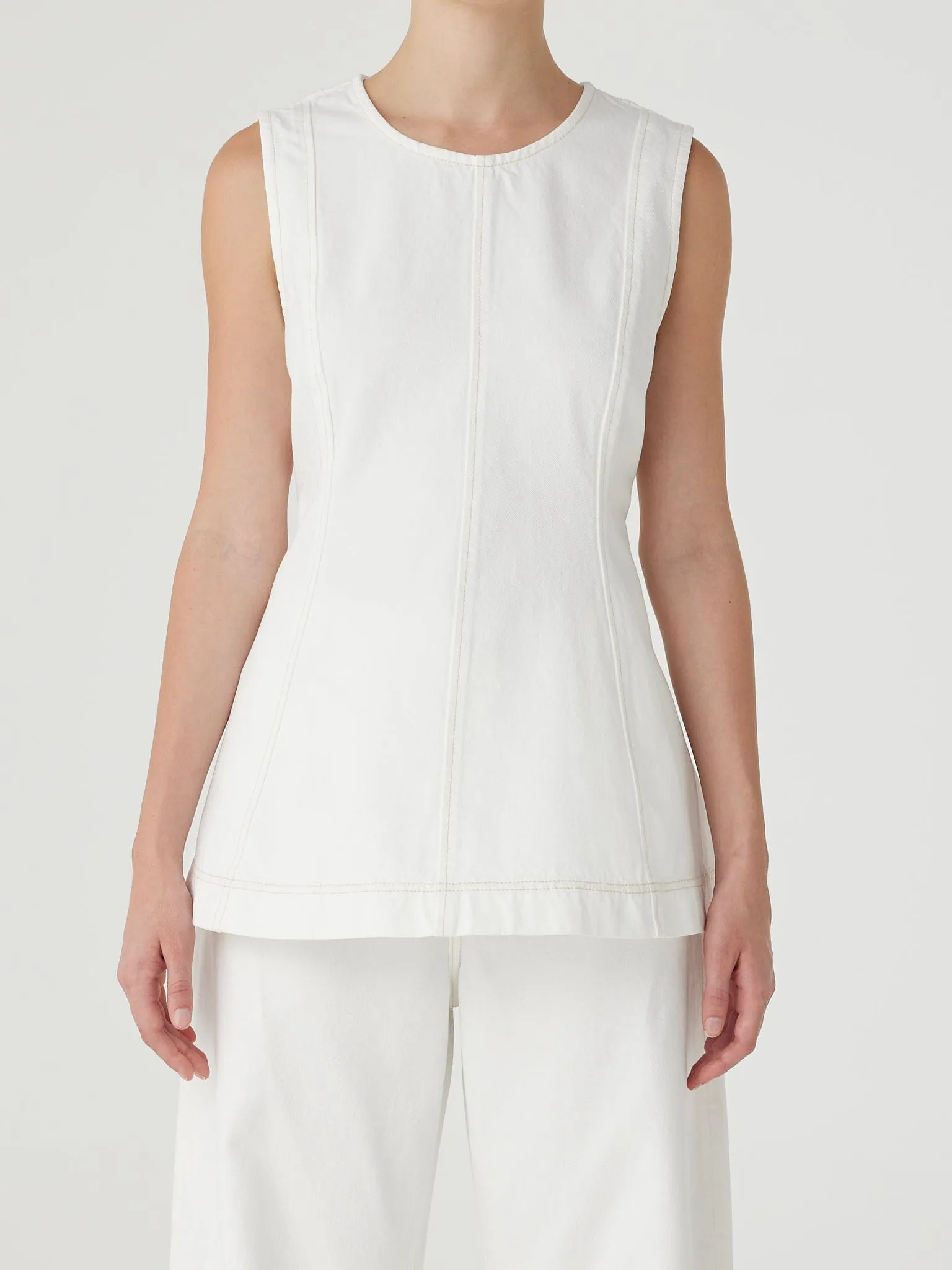 Lucille Top White sold by Nobody Denim