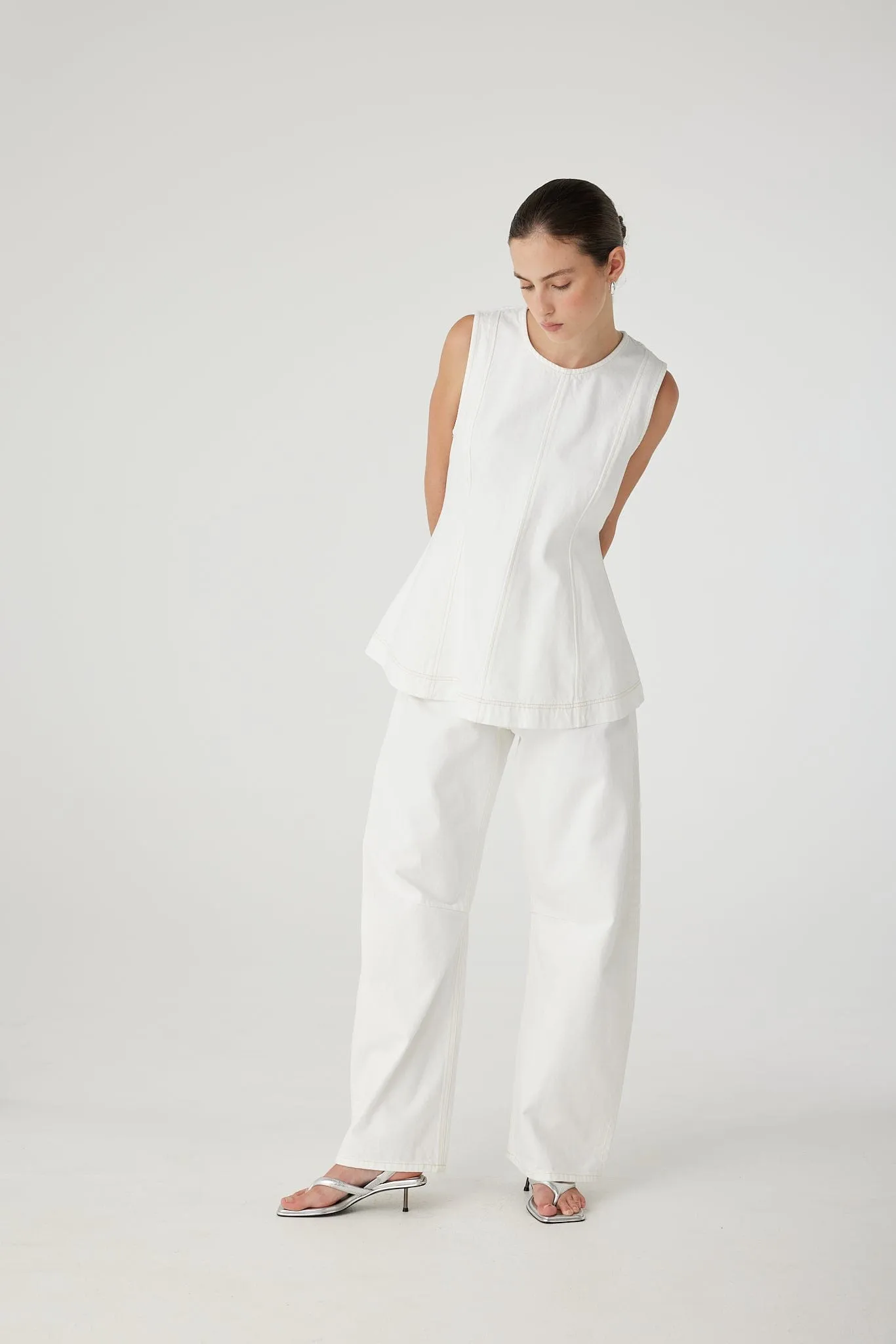 Lucille Top White sold by Nobody Denim product image thumbnail 2