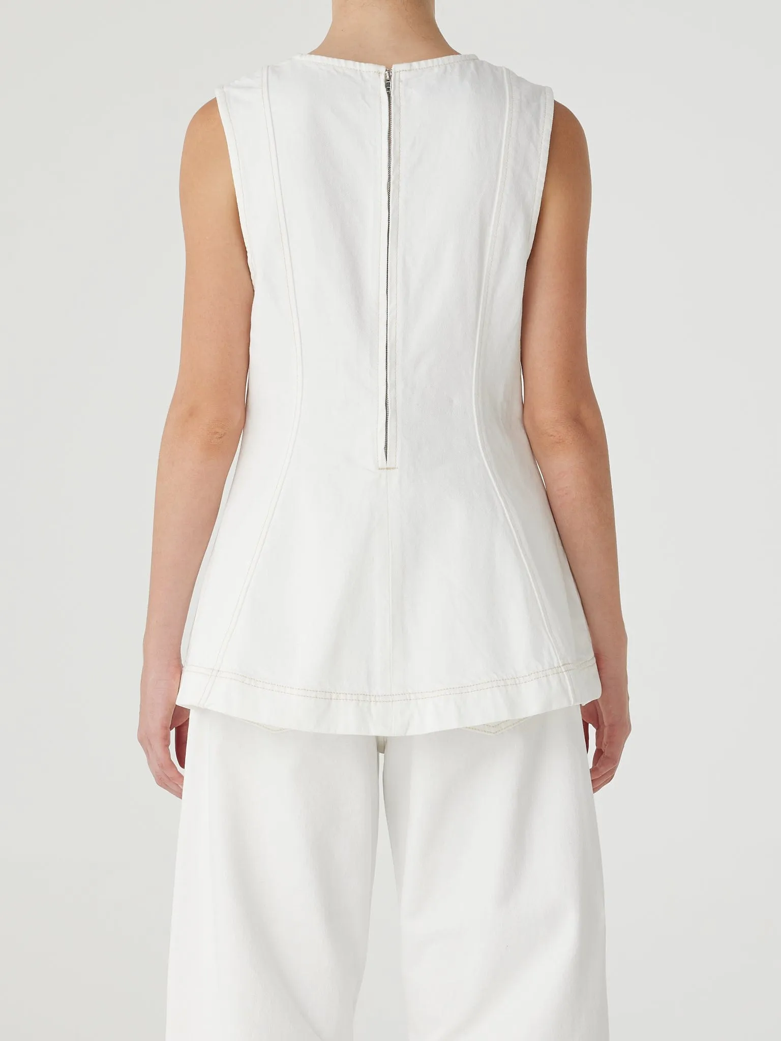 Lucille Top White sold by Nobody Denim product image thumbnail 4
