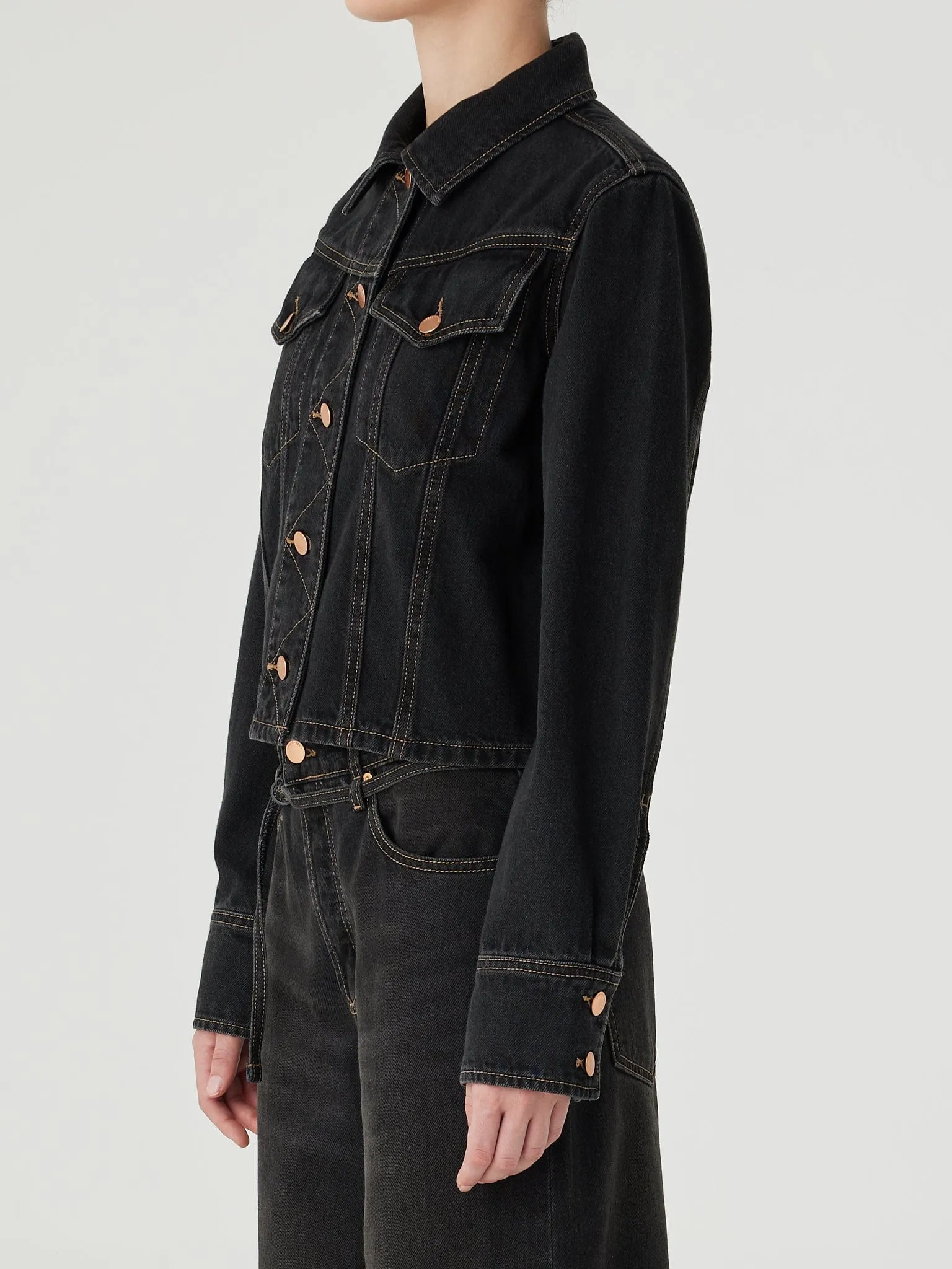 Vivien Jacket Black Worn sold by Nobody Denim product image thumbnail 2