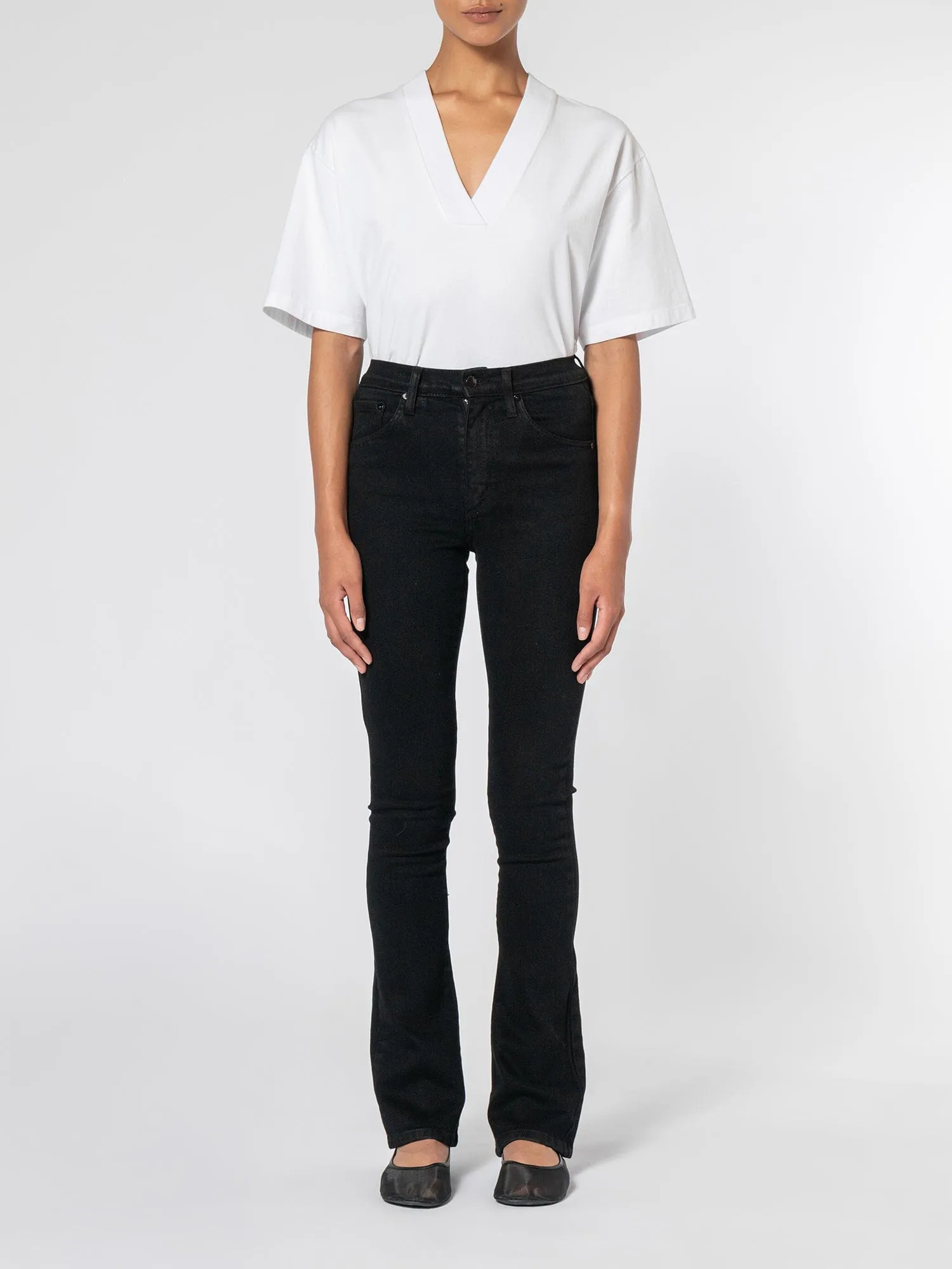 Skinny Boot Pure Black sold by Nobody Denim