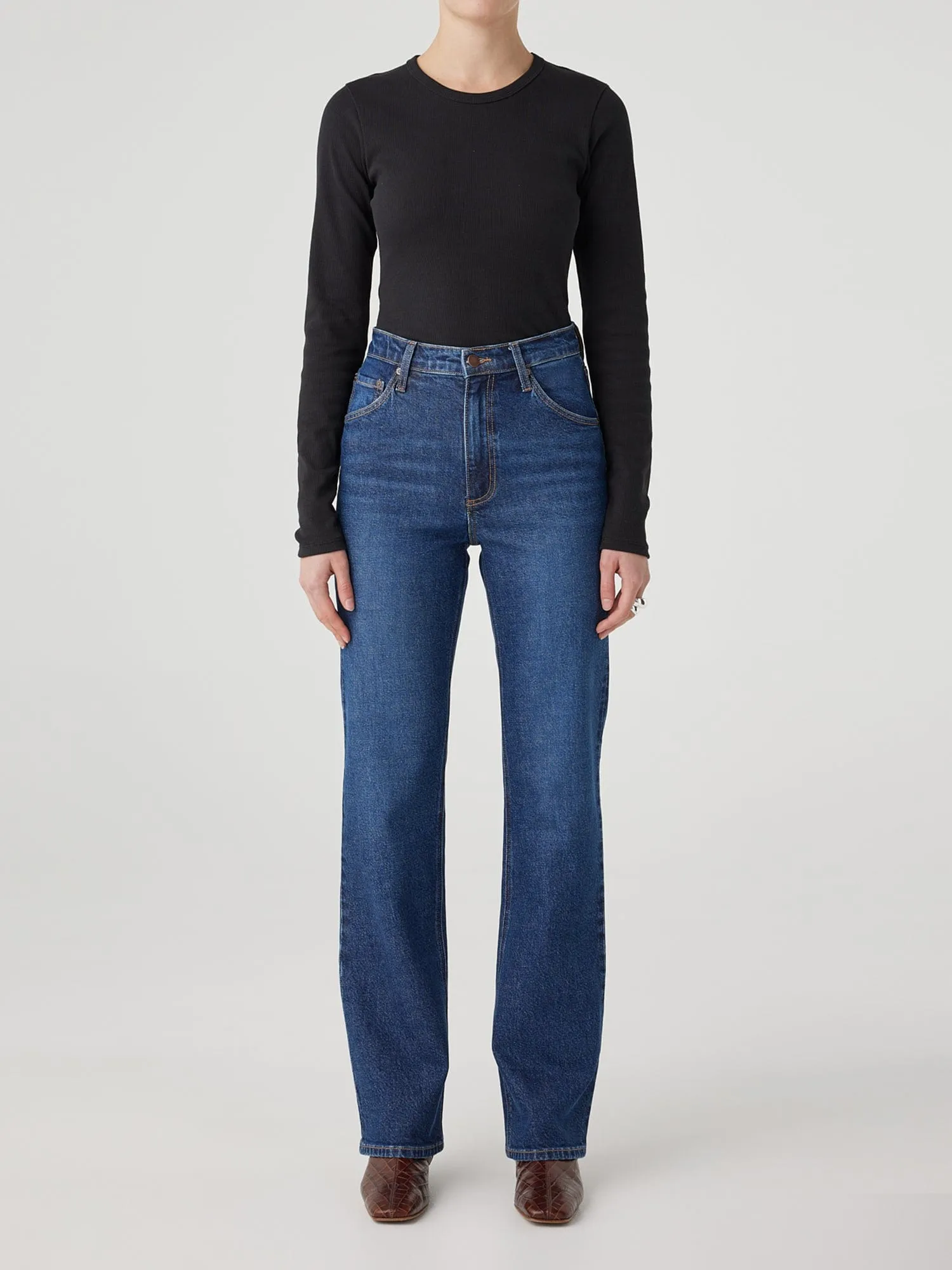 Loretta Jean Dark Steel sold by Nobody Denim