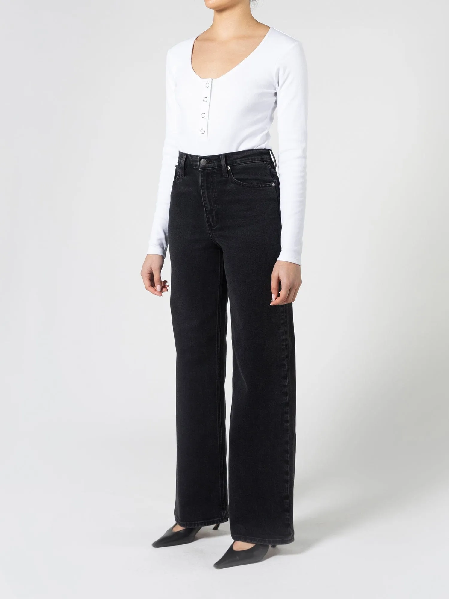 Milla Jean 32" Shadow Black sold by Nobody Denim product image thumbnail 2