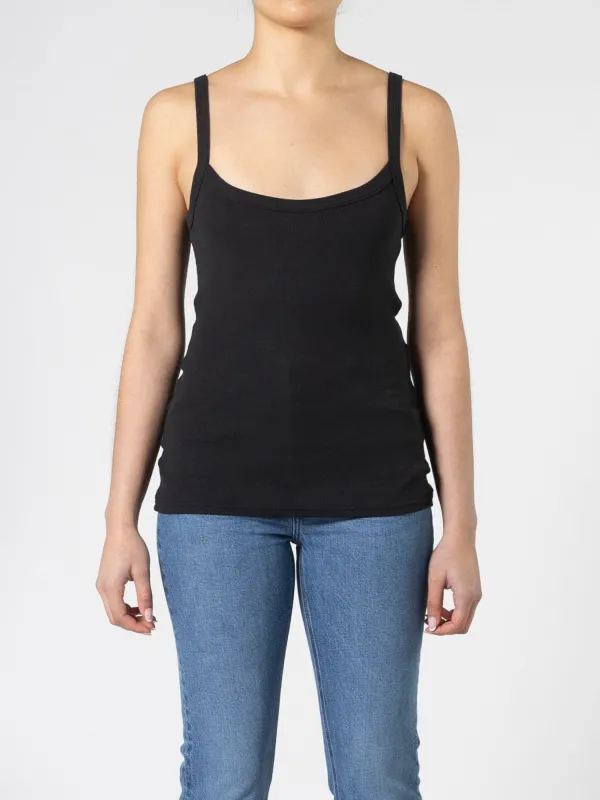 Lani Reversible Tank Black sold by Nobody Denim