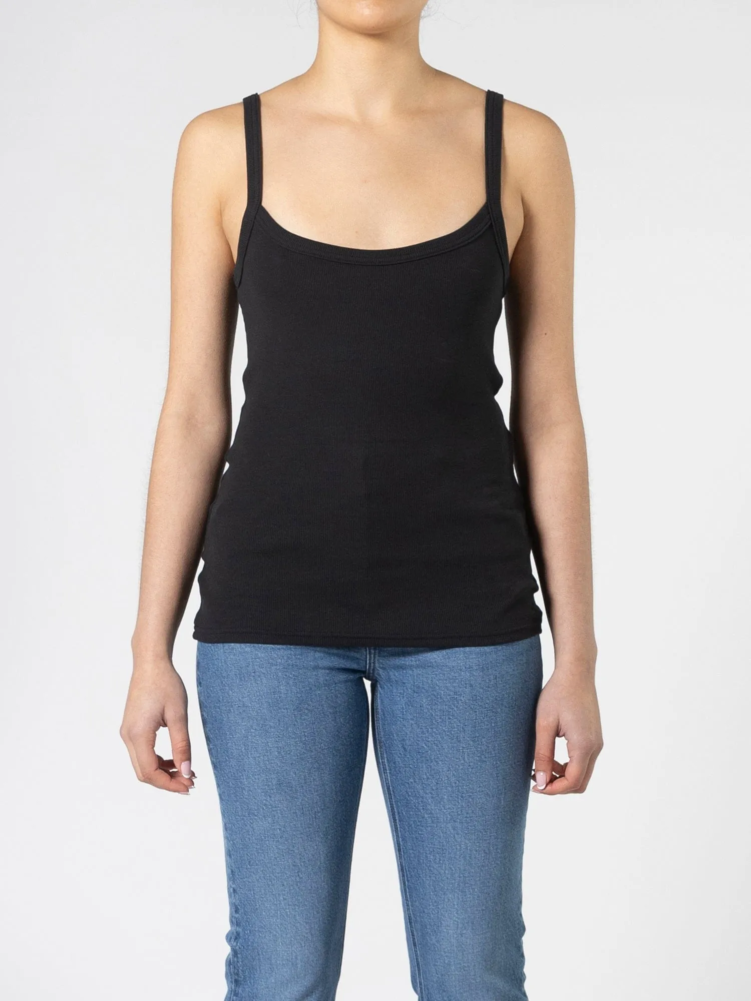 Lani Reversible Tank Black sold by Nobody Denim