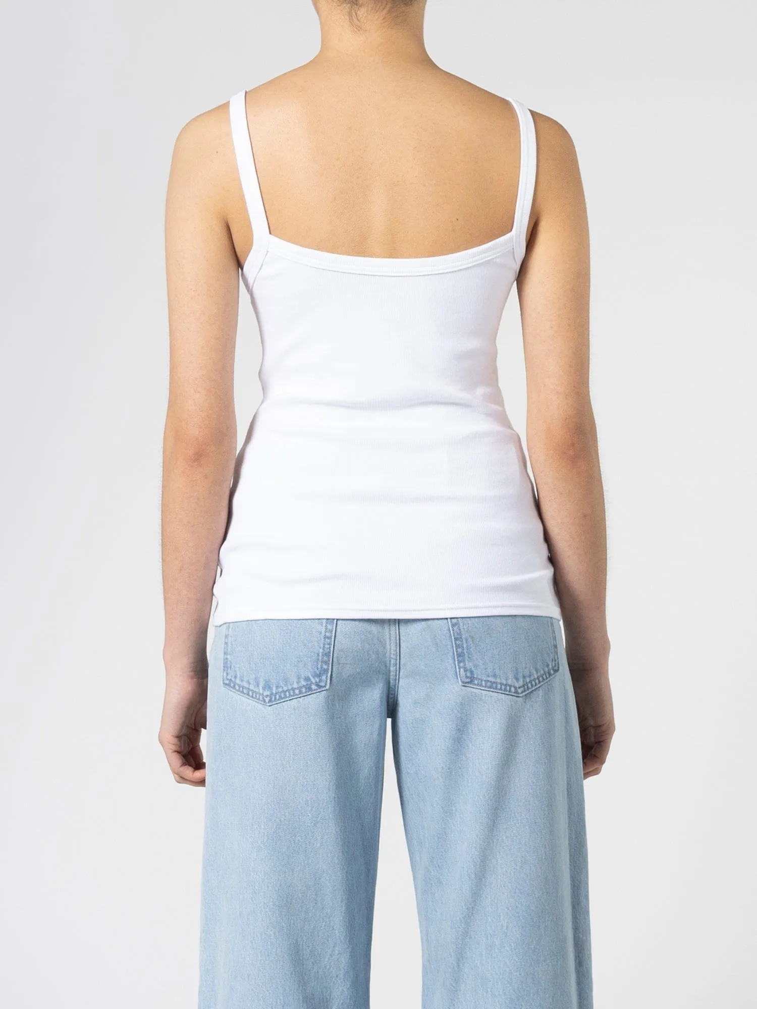 Lani Reversible Tank White sold by Nobody Denim product image thumbnail 4