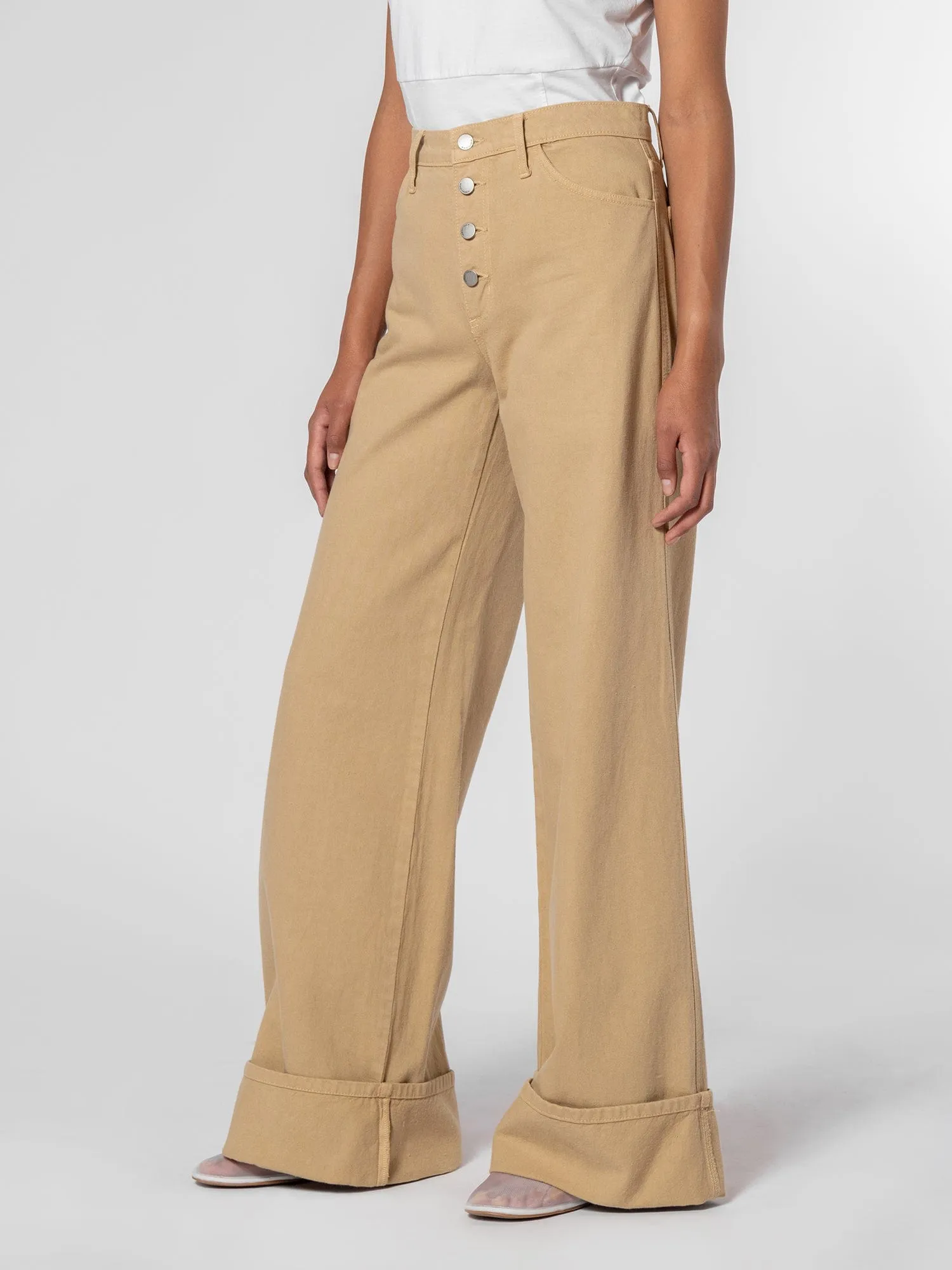Carly Jean Cuffed Biscotti sold by Nobody Denim product image thumbnail 3