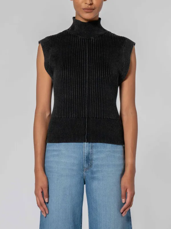 Rowena Knit Washed Black sold by Nobody Denim