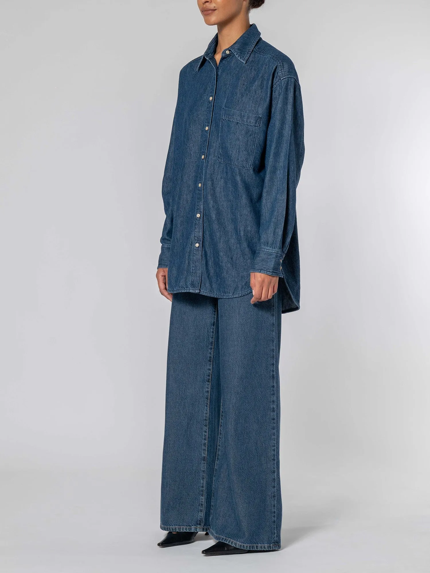 Tessa Shirt Blue Steel sold by Nobody Denim product image thumbnail 4