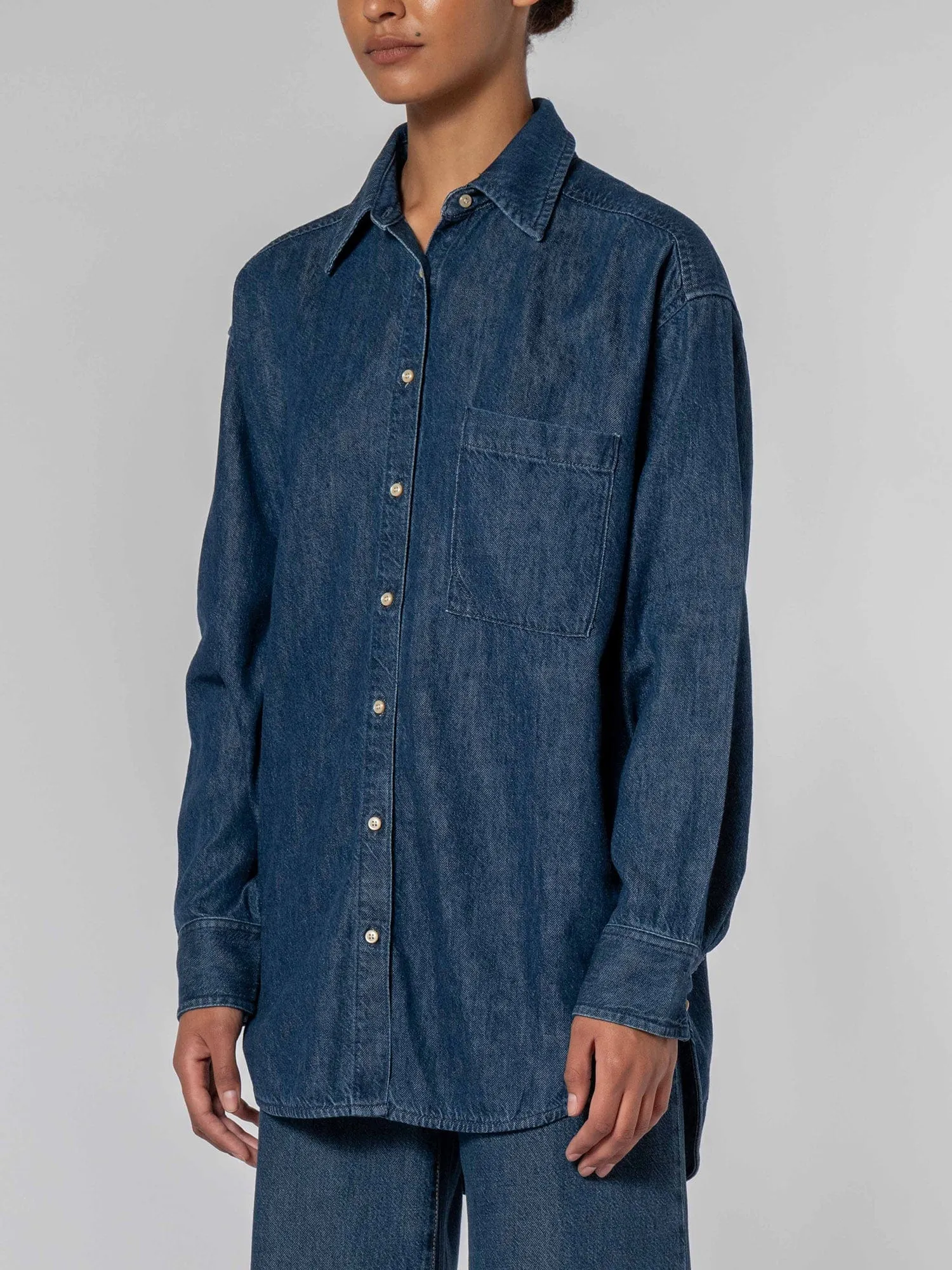 Tessa Shirt Blue Steel sold by Nobody Denim product image thumbnail 3