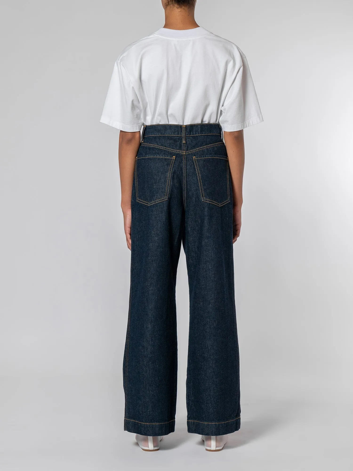 Pleat Jean Pure Blue sold by Nobody Denim product image thumbnail 3