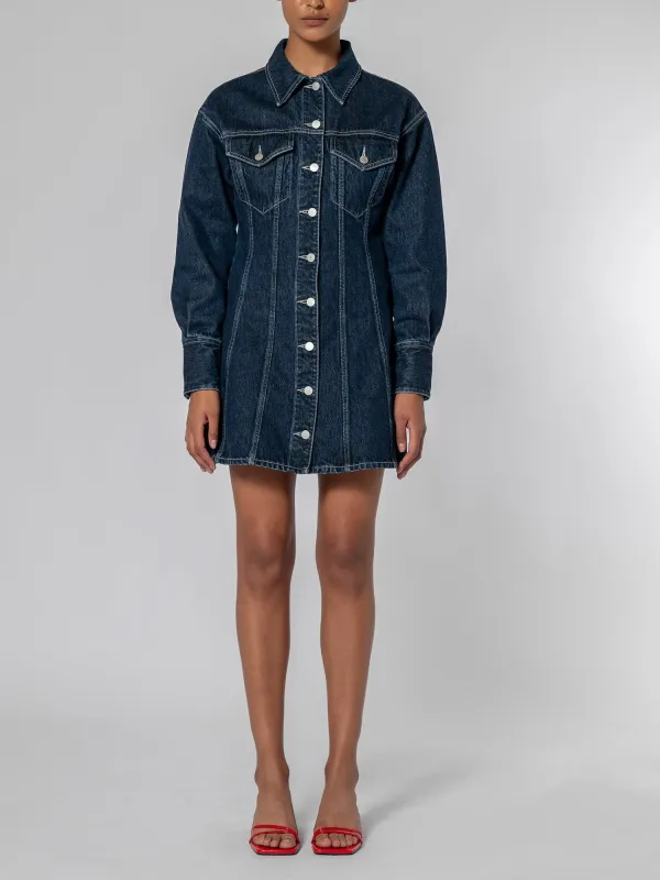 Grace Dress Deep Blue sold by Nobody Denim