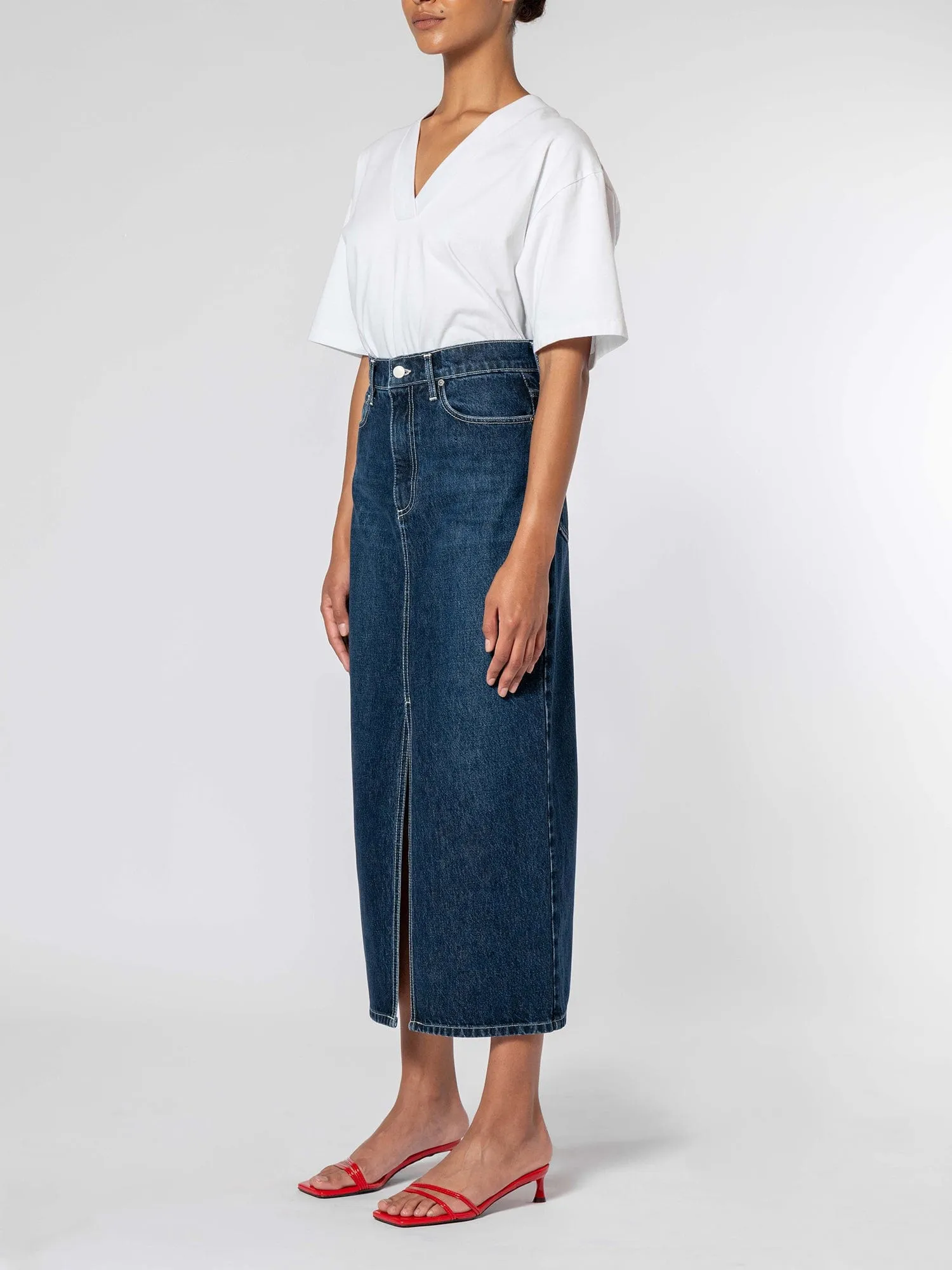 Avery Skirt Deep Blue sold by Nobody Denim product image thumbnail 2