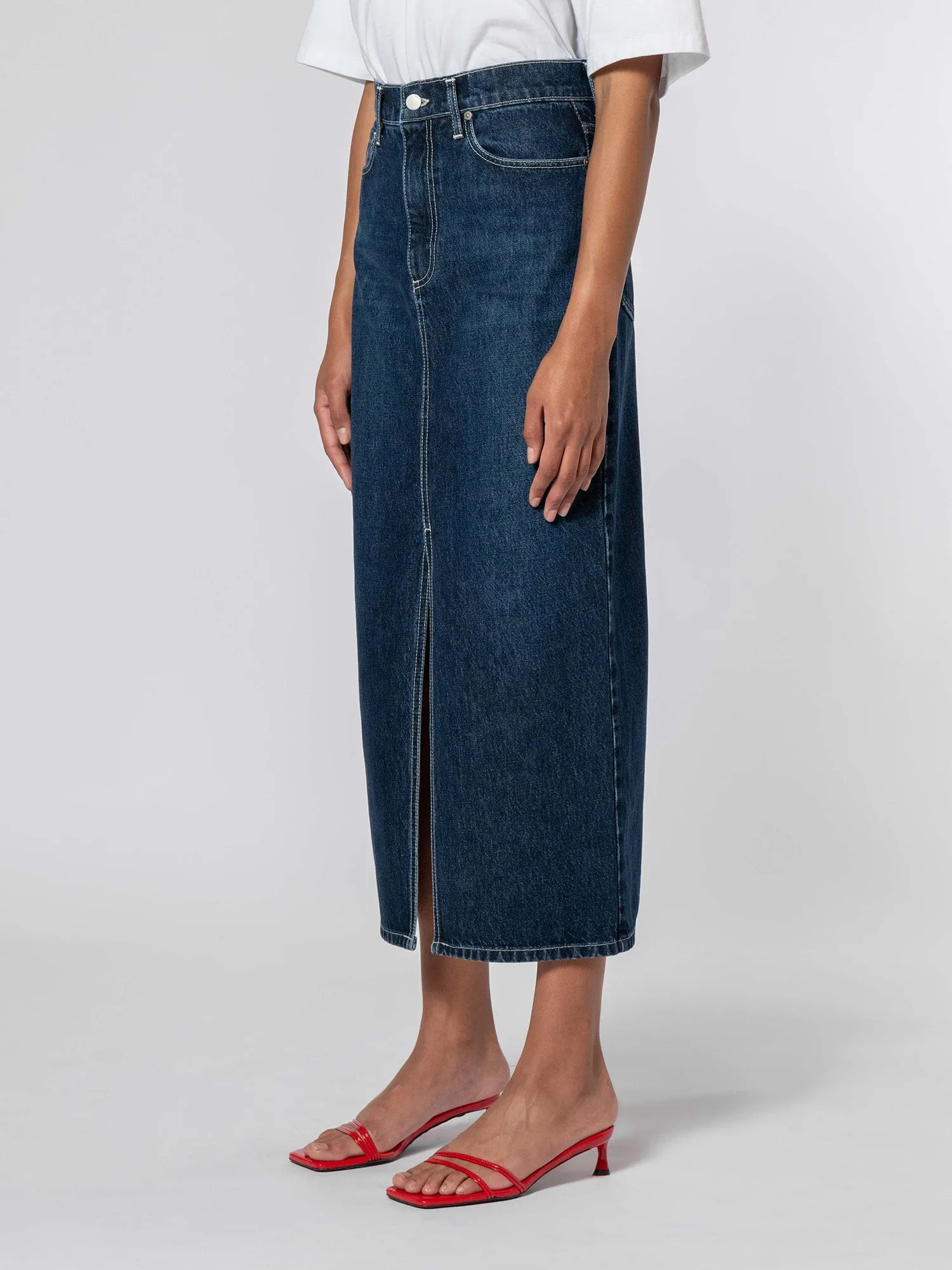 Avery Skirt Deep Blue sold by Nobody Denim product image thumbnail 4