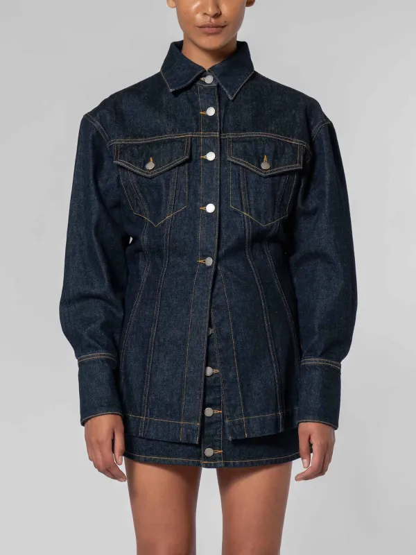 Regina Jacket Pure Blue sold by Nobody Denim