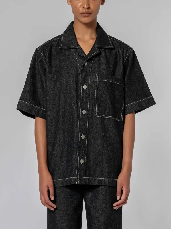 Priya Shirt Asphalt sold by Nobody Denim