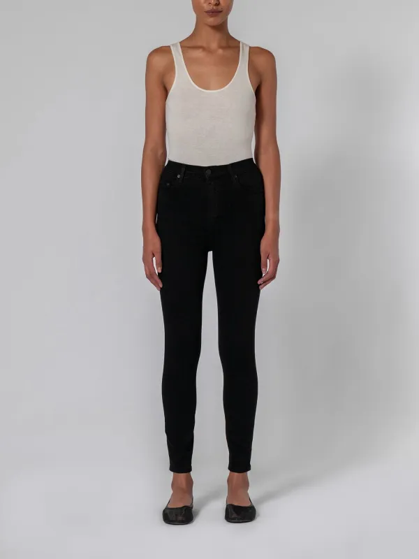 Siren Skinny Ankle Power Blk sold by Nobody Denim