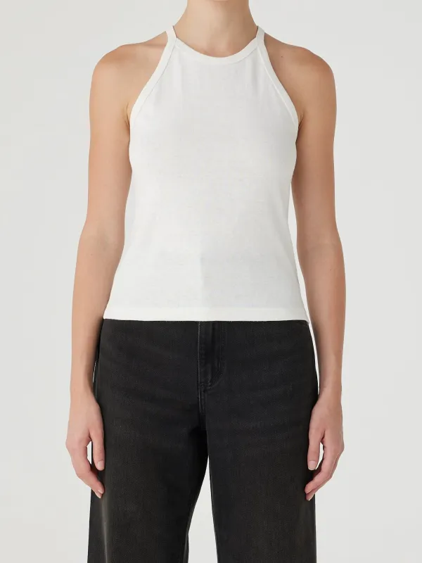 Anita Tank White sold by Nobody Denim