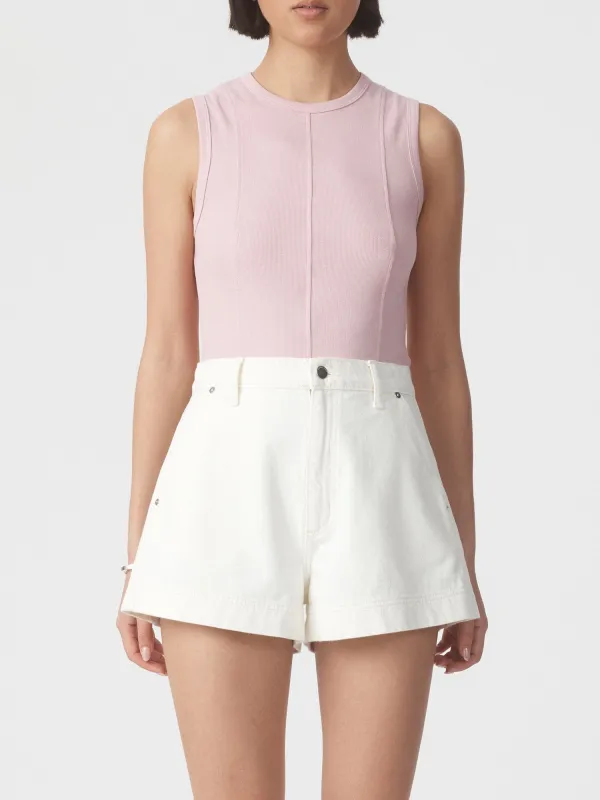 Panelled Rib Tank Wildflower made by Nobody Denim