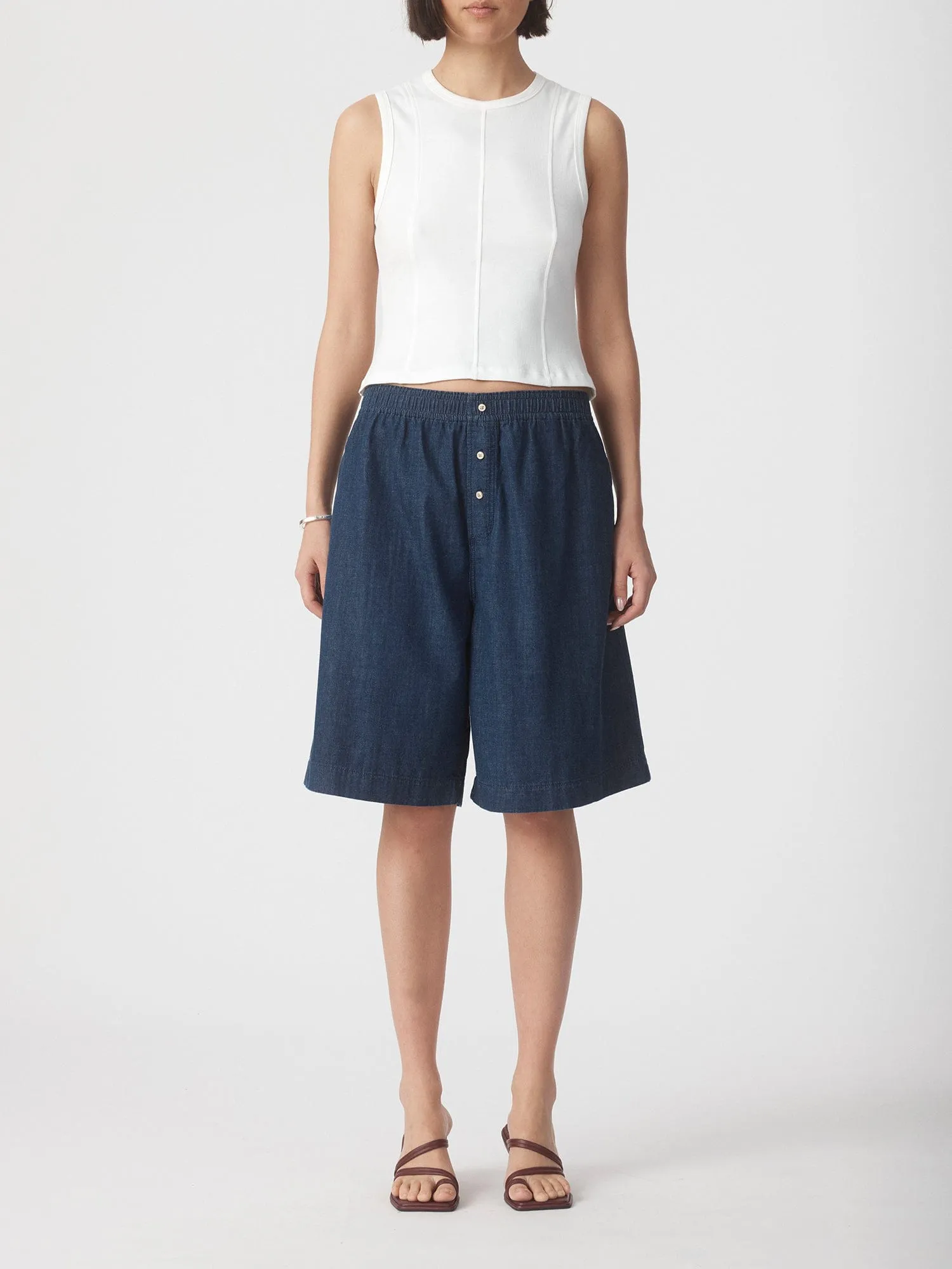 Lucia Short Midnight sold by Nobody Denim